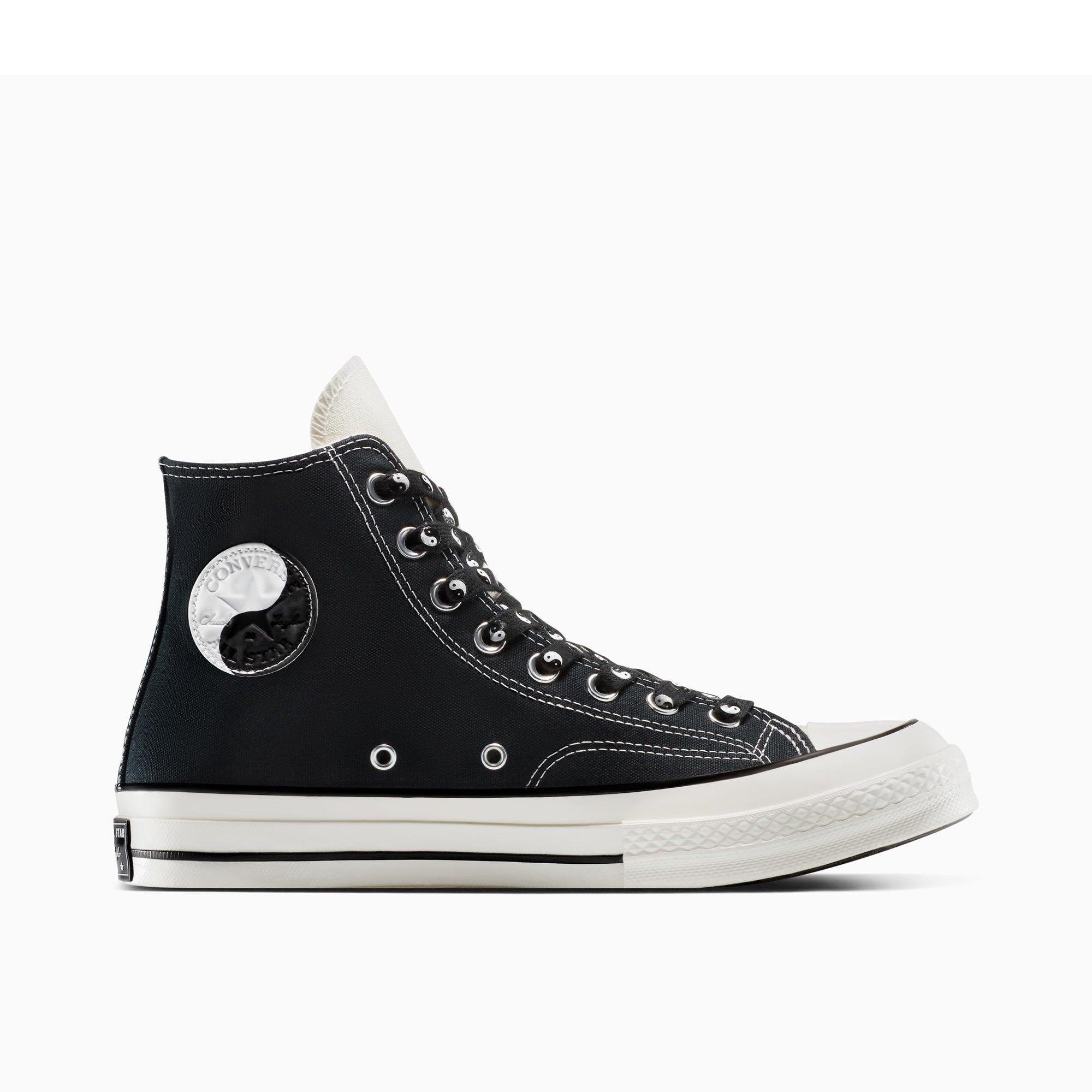 001-Black/Egr - Converse - Unisex Chuck 70 All Star Yin-Yan Canvas High-Top Trainers - 1