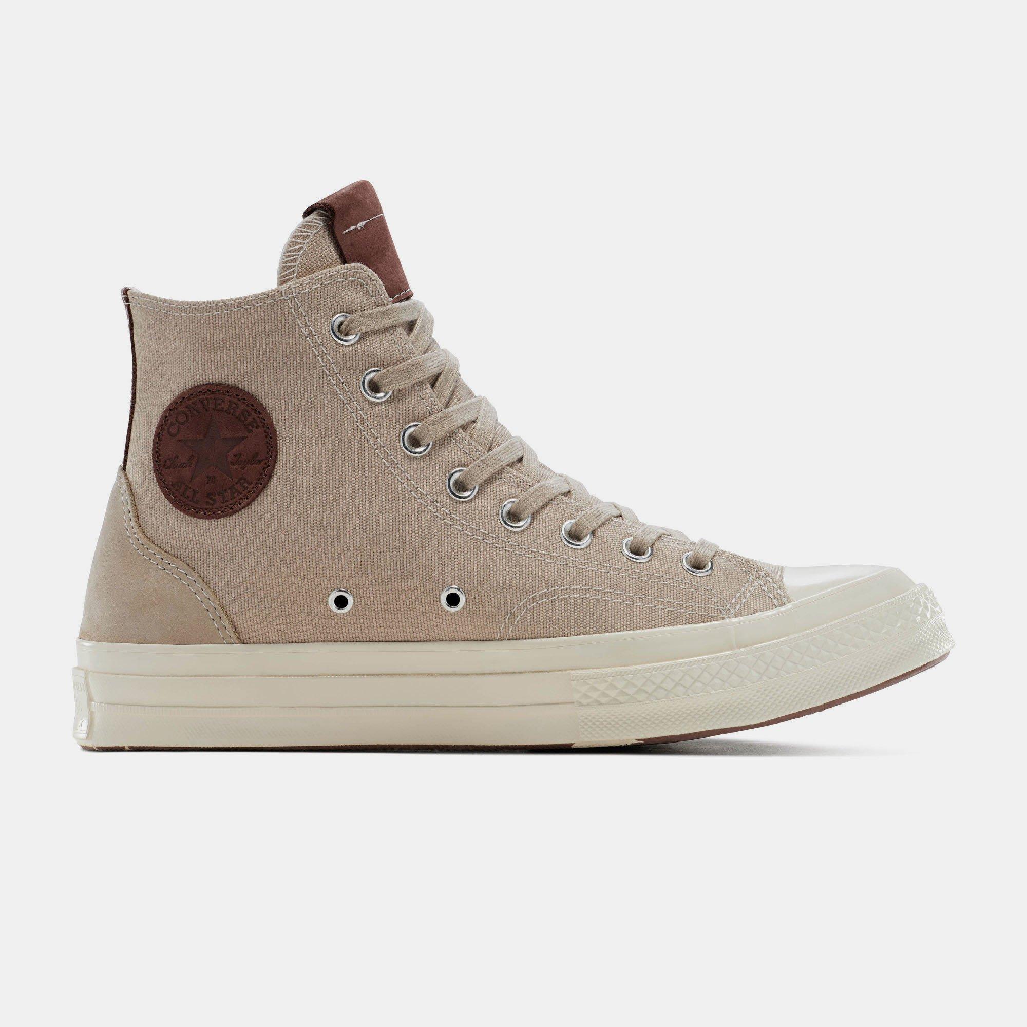 251-Papyrus/E - Converse - Unisex Chuck 70 Canvas and Suede High-Top Trainers - 1