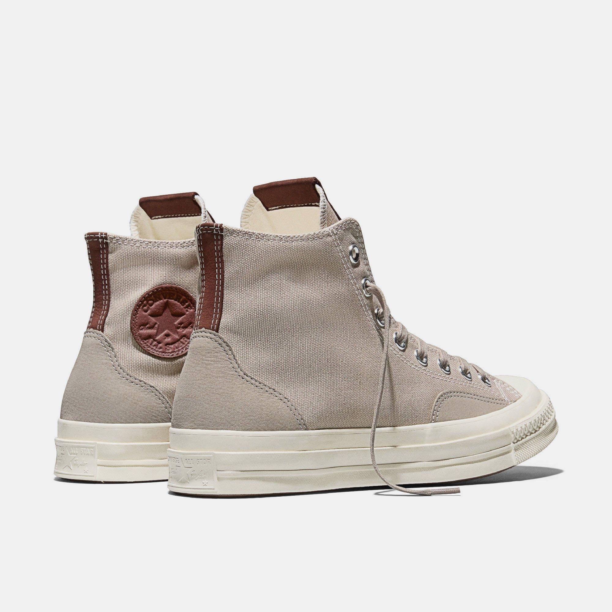 251-Papyrus/E - Converse - Unisex Chuck 70 Canvas and Suede High-Top Trainers - 3