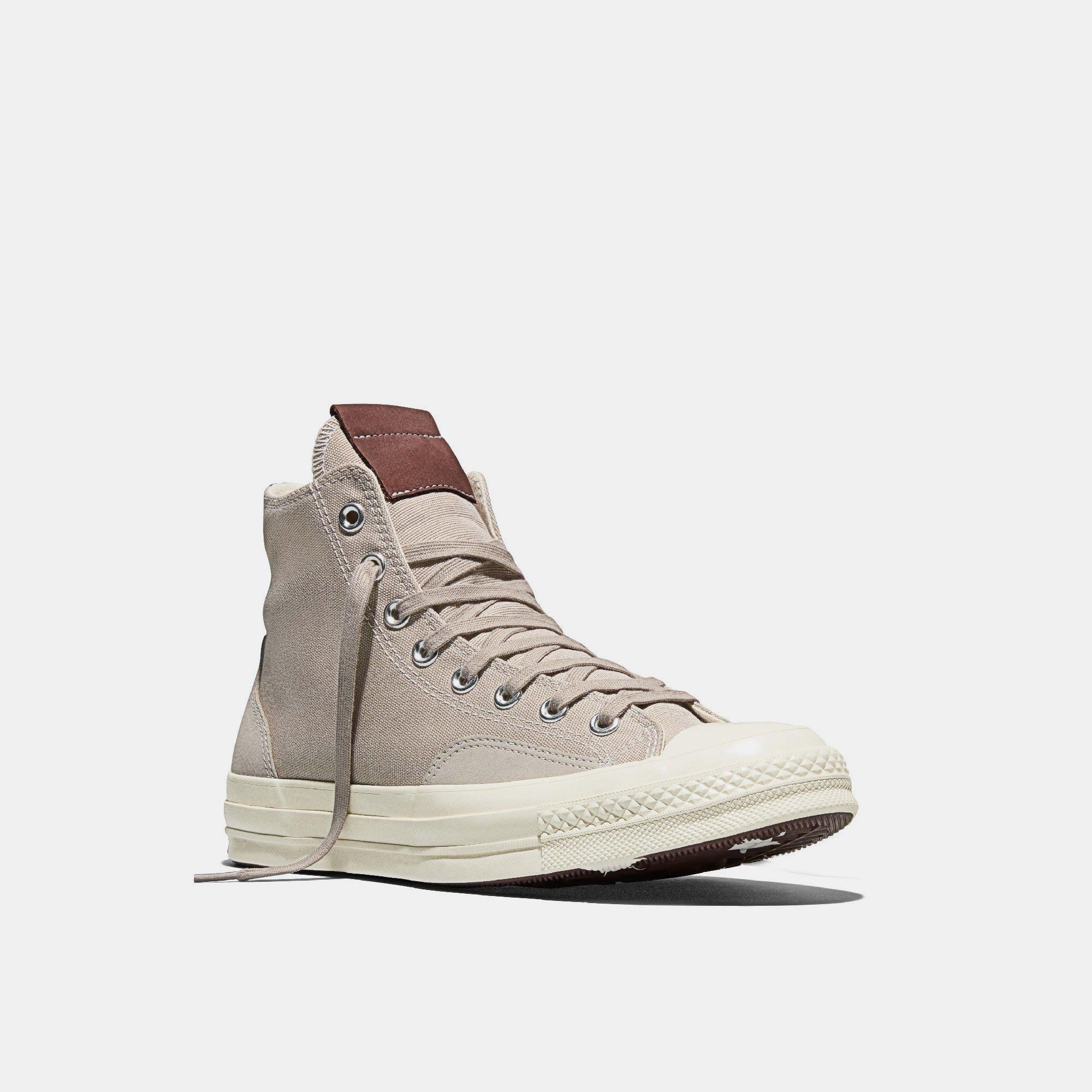 251-Papyrus/E - Converse - Unisex Chuck 70 Canvas and Suede High-Top Trainers - 4