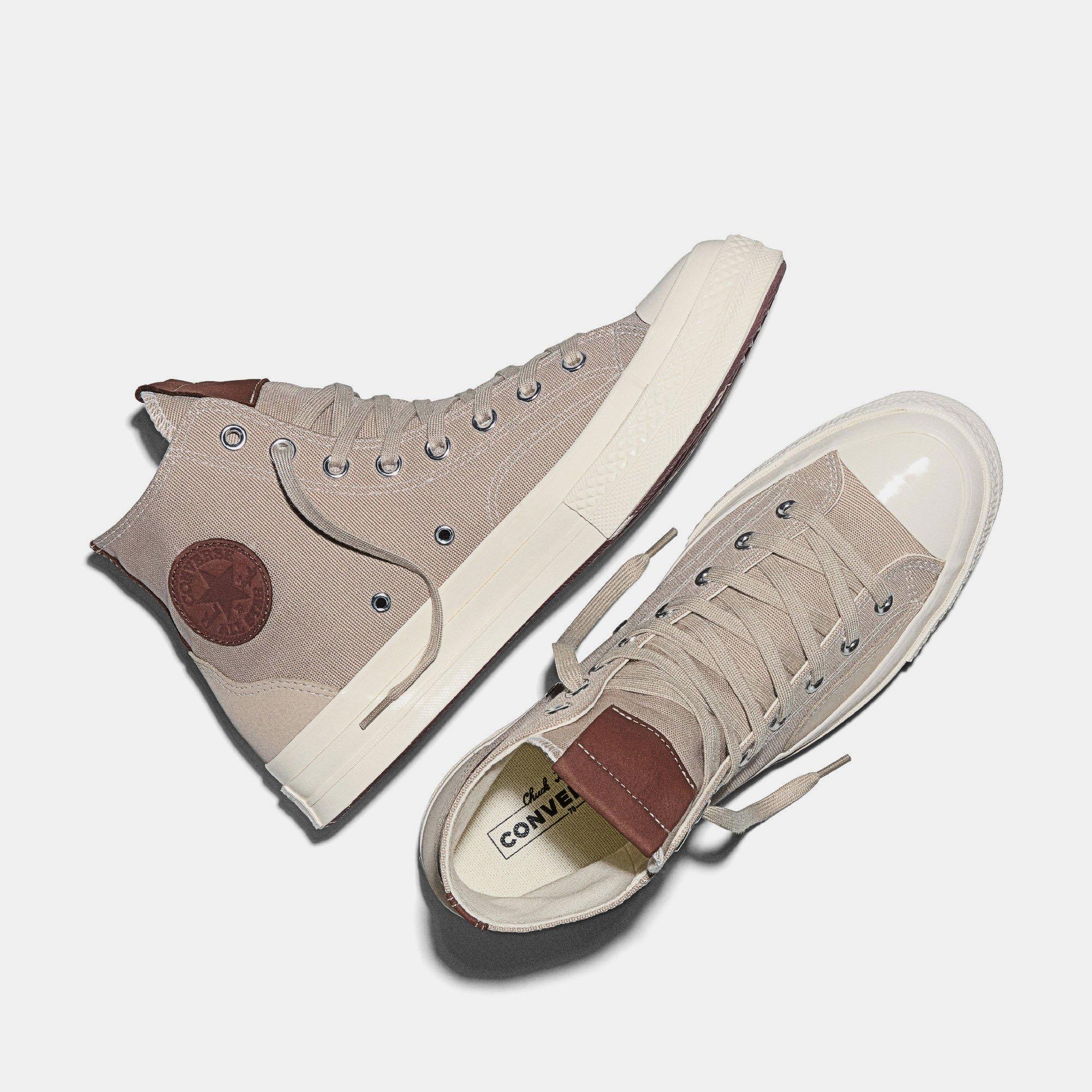 251-Papyrus/E - Converse - Unisex Chuck 70 Canvas and Suede High-Top Trainers - 5