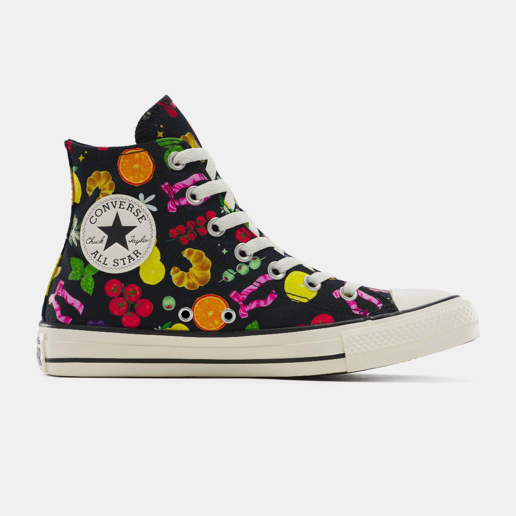 001-Black/Yel - Converse - Unisex Adults Chuck Taylor All Star Mar Canvas High-Top Trainers - 1