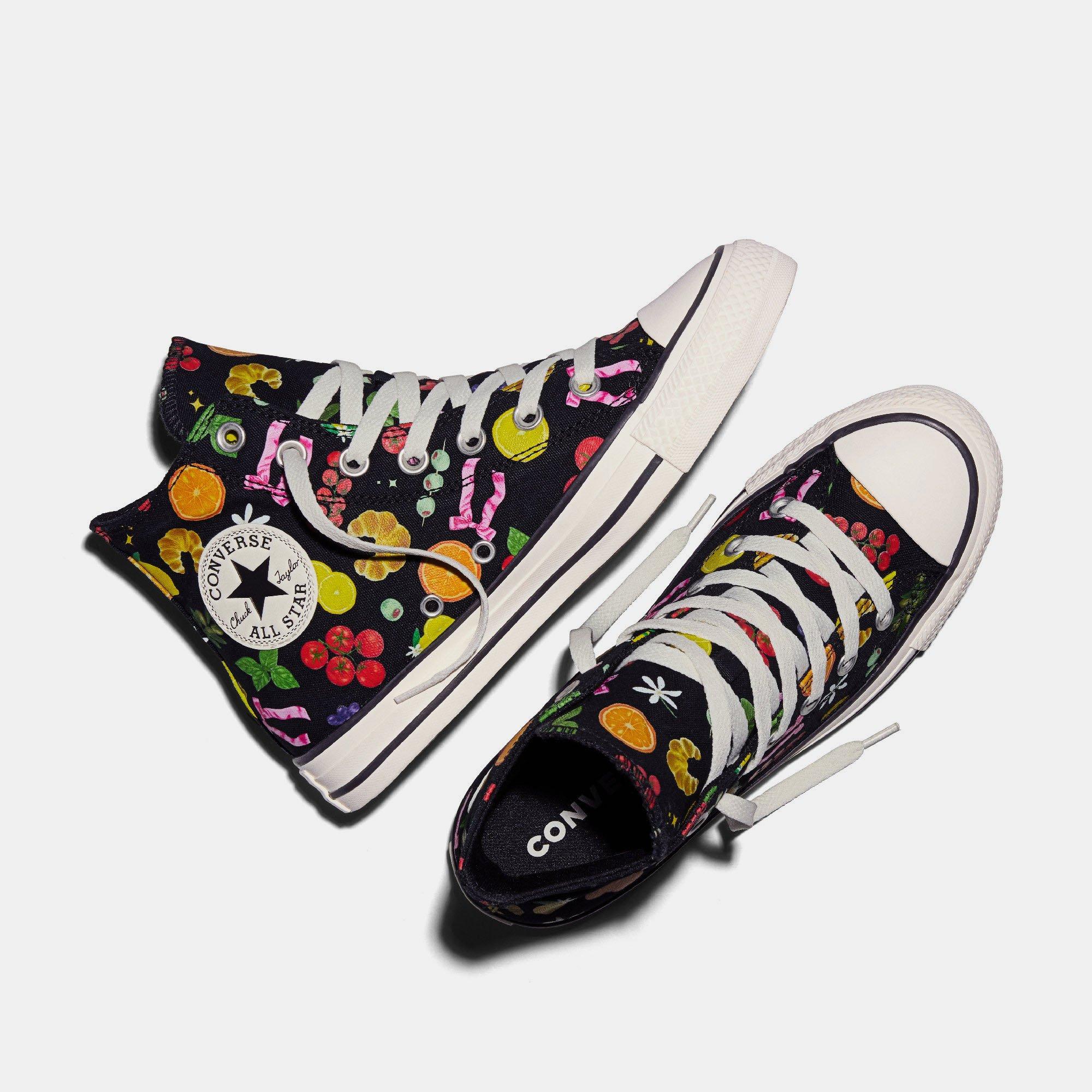 001-Black/Yel - Converse - Unisex Adults Chuck Taylor All Star Mar Canvas High-Top Trainers - 4