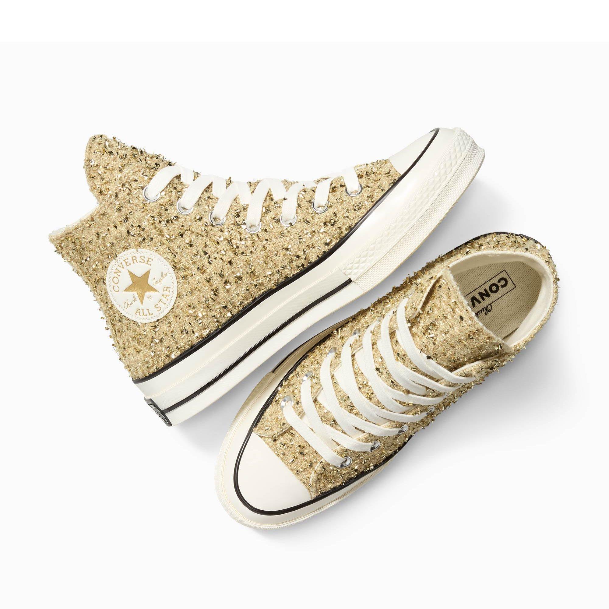752-Metallic - Converse - Unisex Adults Chuck 70 Metallic Canvas High-Top Trainers - 3