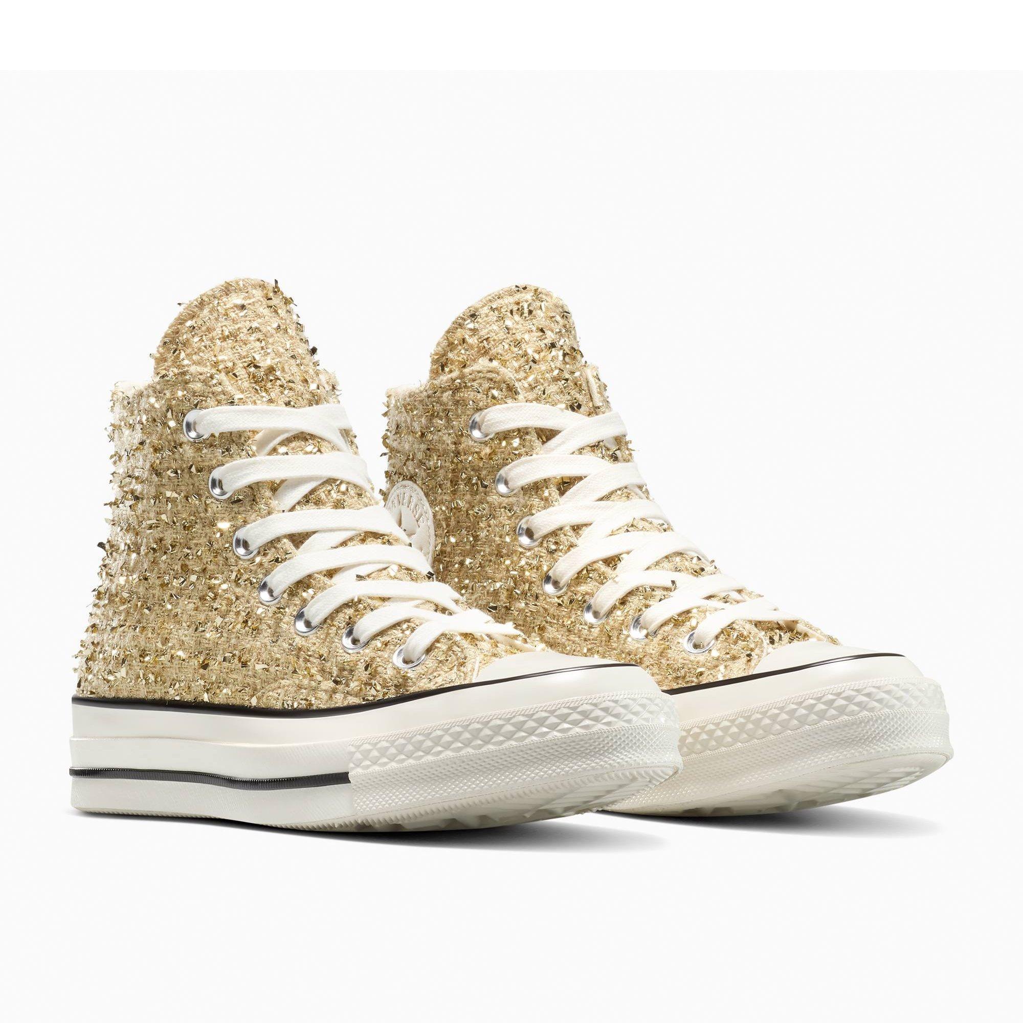 752-Metallic - Converse - Unisex Adults Chuck 70 Metallic Canvas High-Top Trainers - 4