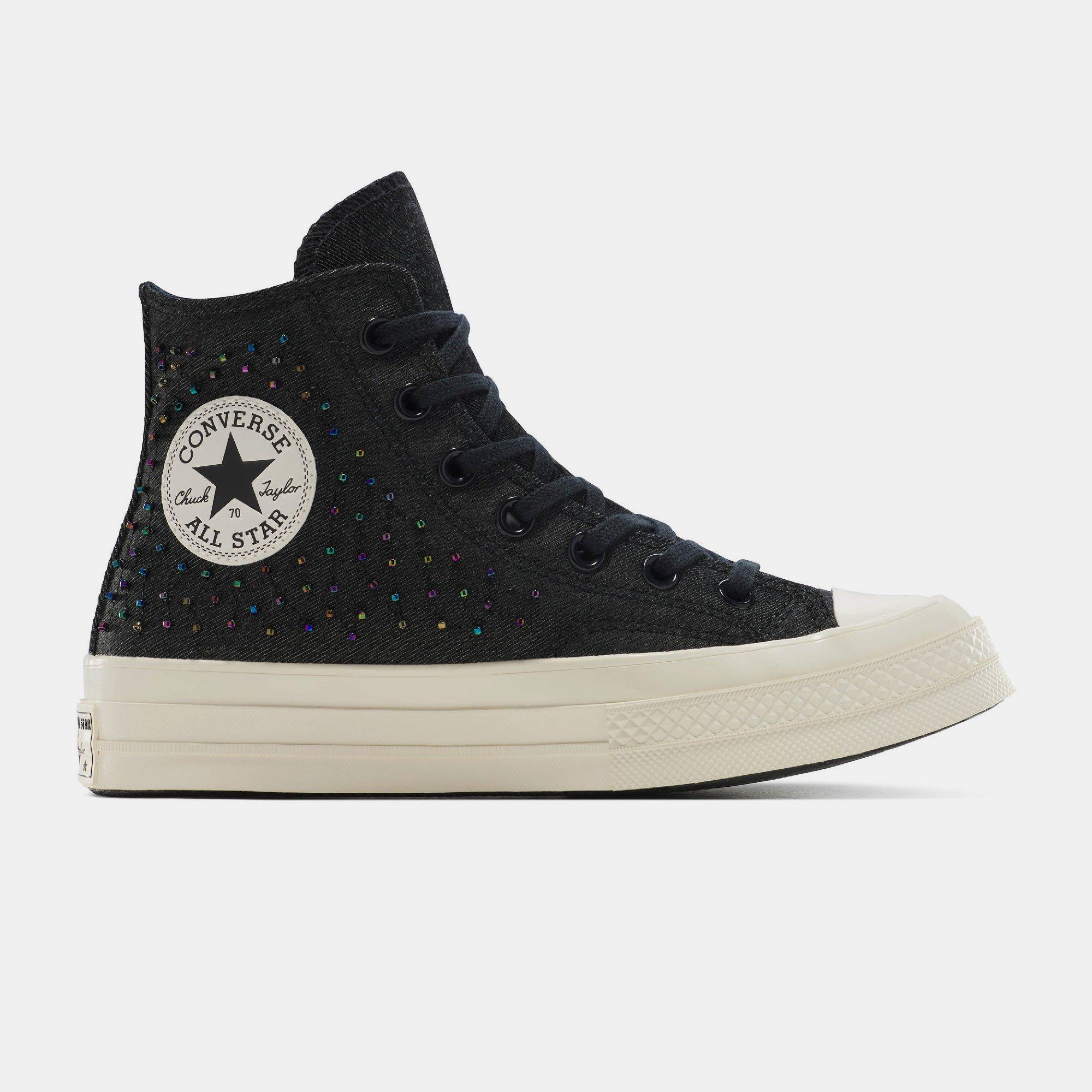001-Black/Bla - Converse - Unisex Adults Chuck 70 Beads Canvas High-Top Trainers - 1