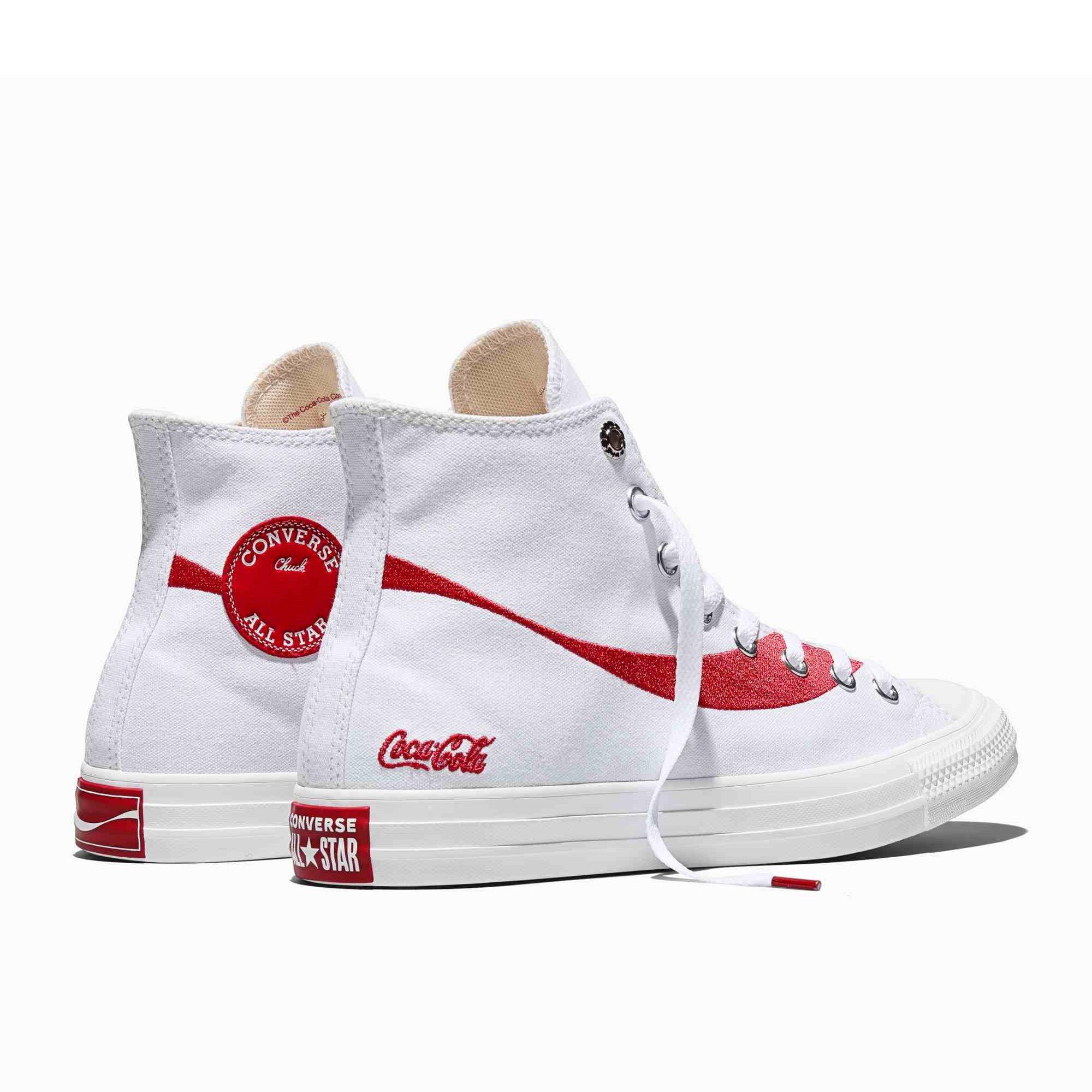 White/Racing - Converse - Unisex Adults Chuck Taylor All Star Canvas High-Top Trainers - 3