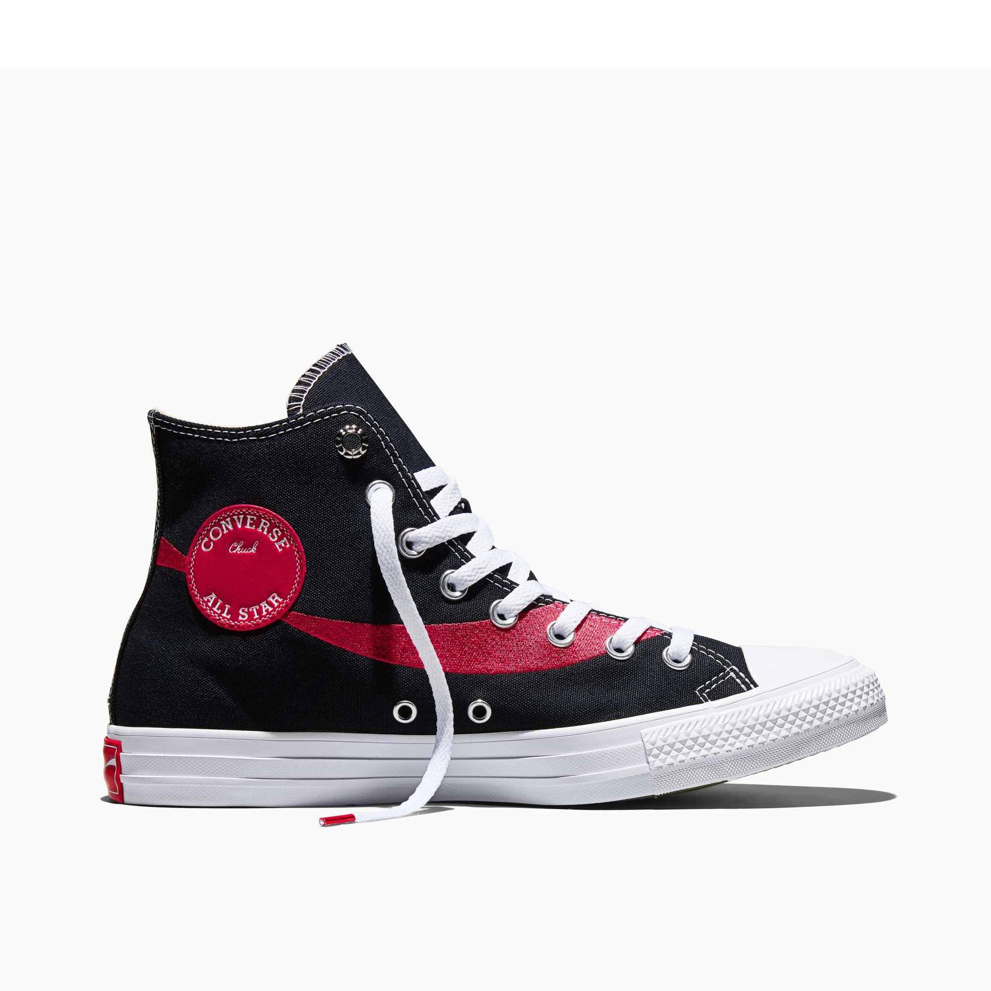 Black/Racing - Converse - Unisex Adults Chuck Taylor All Star Canvas High-Top Trainers - 1