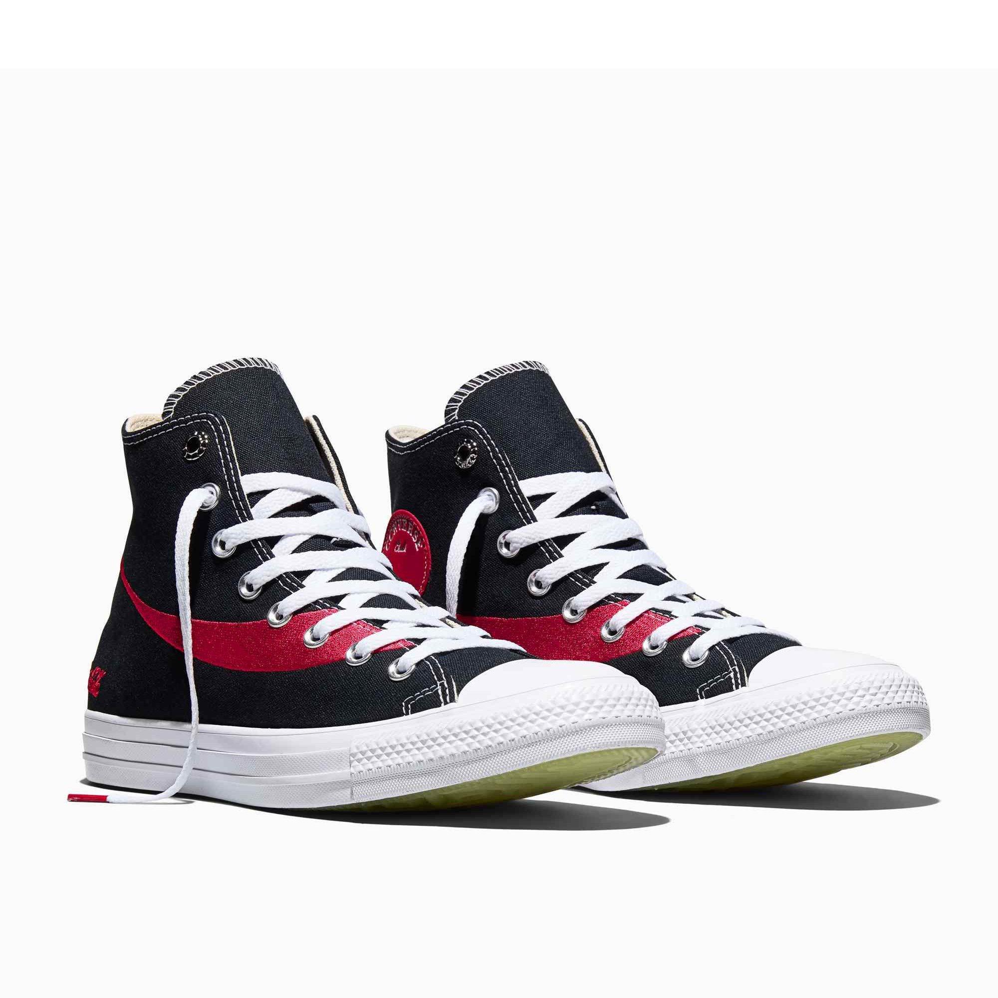 Black/Racing - Converse - Unisex Adults Chuck Taylor All Star Canvas High-Top Trainers - 3