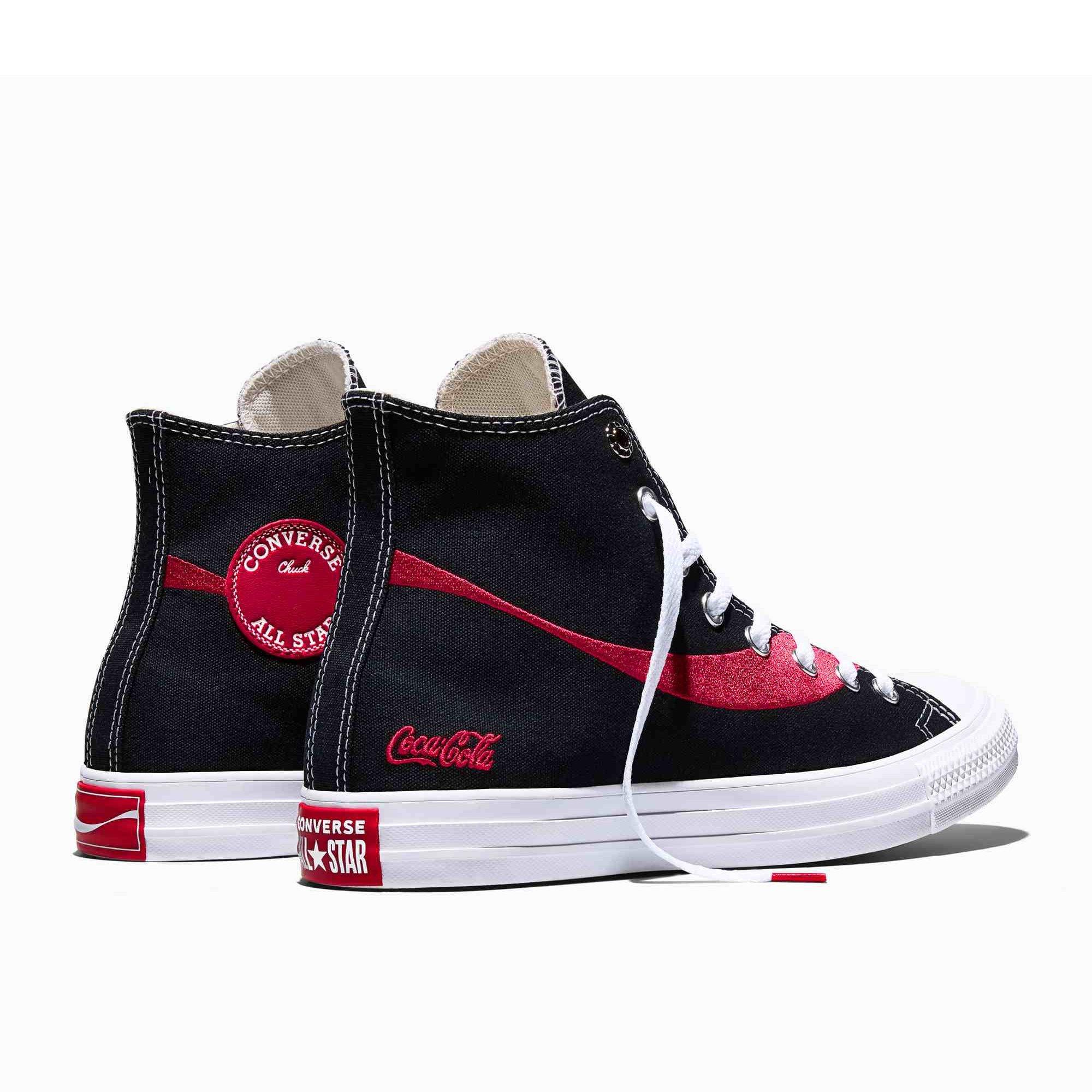 Black/Racing - Converse - Unisex Adults Chuck Taylor All Star Canvas High-Top Trainers - 4