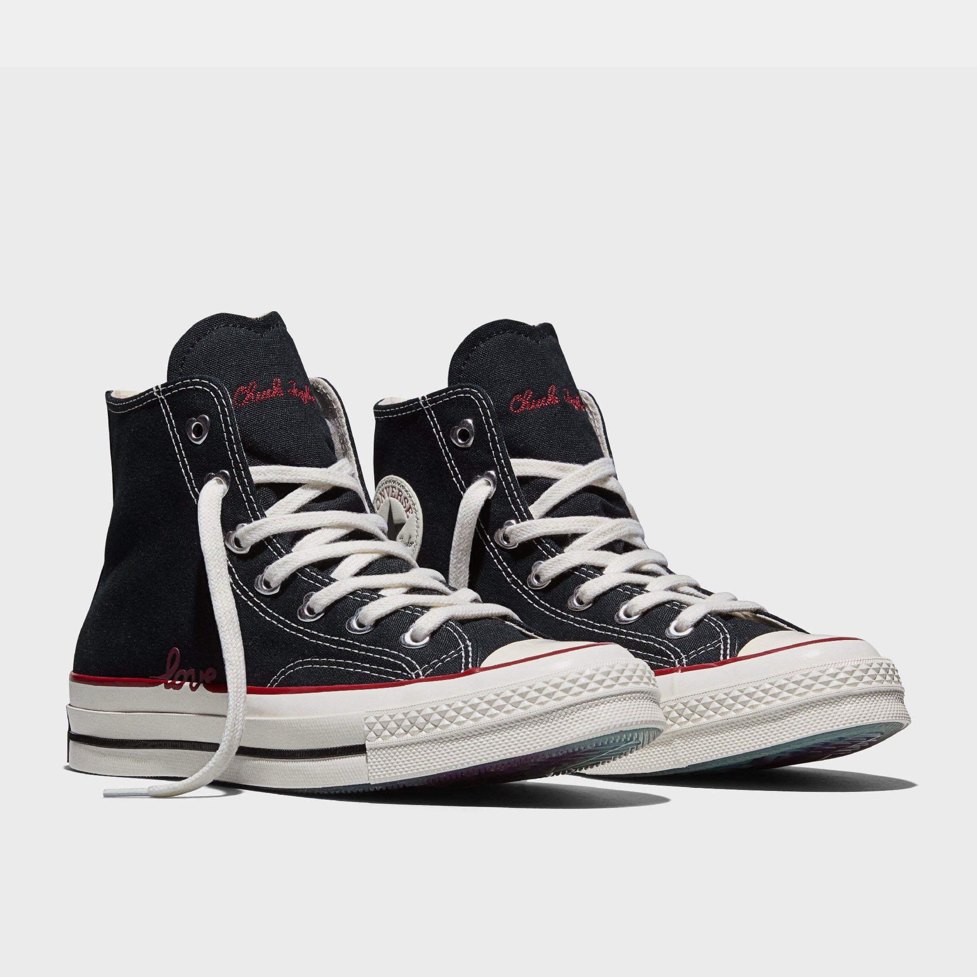 001-Black/Egr - Converse - Unisex Adults Chuck 70 Canvas High-Top Trainers - 2