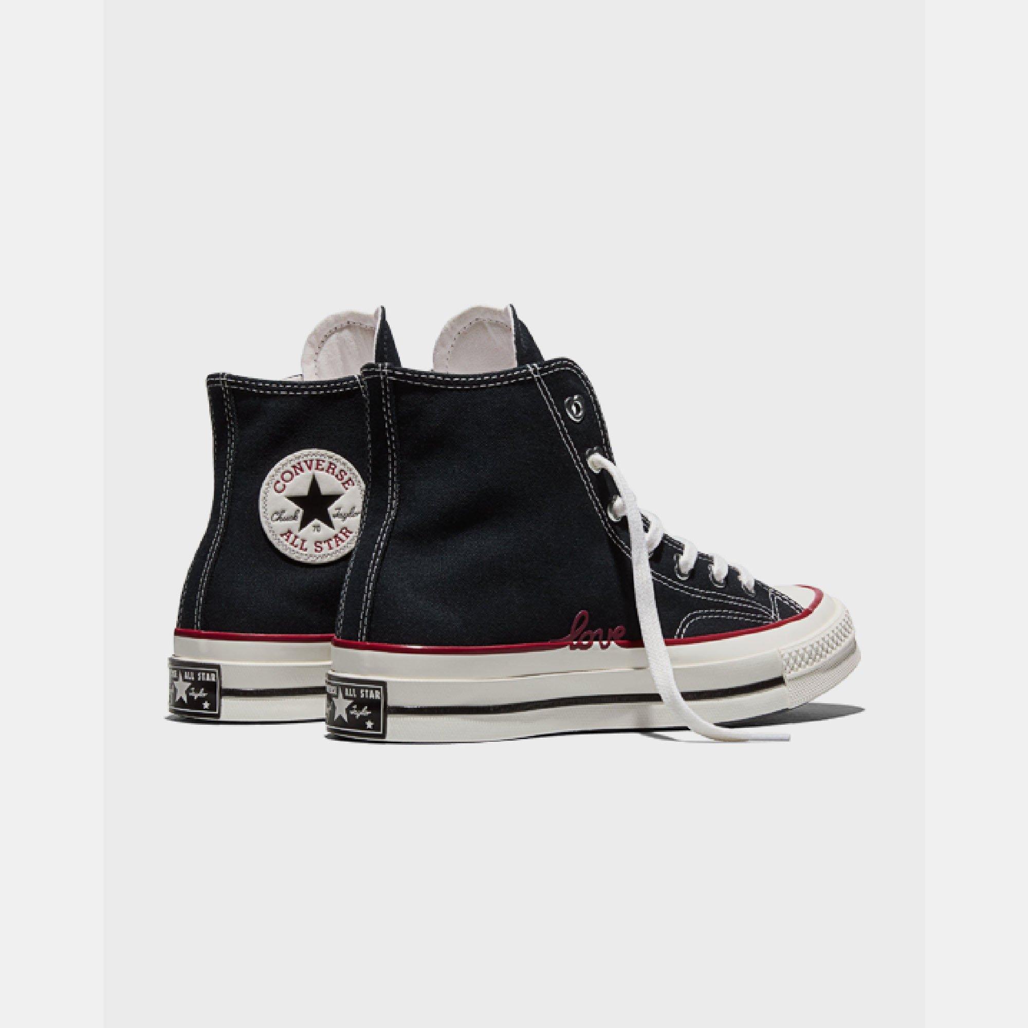 001-Black/Egr - Converse - Unisex Adults Chuck 70 Canvas High-Top Trainers - 3
