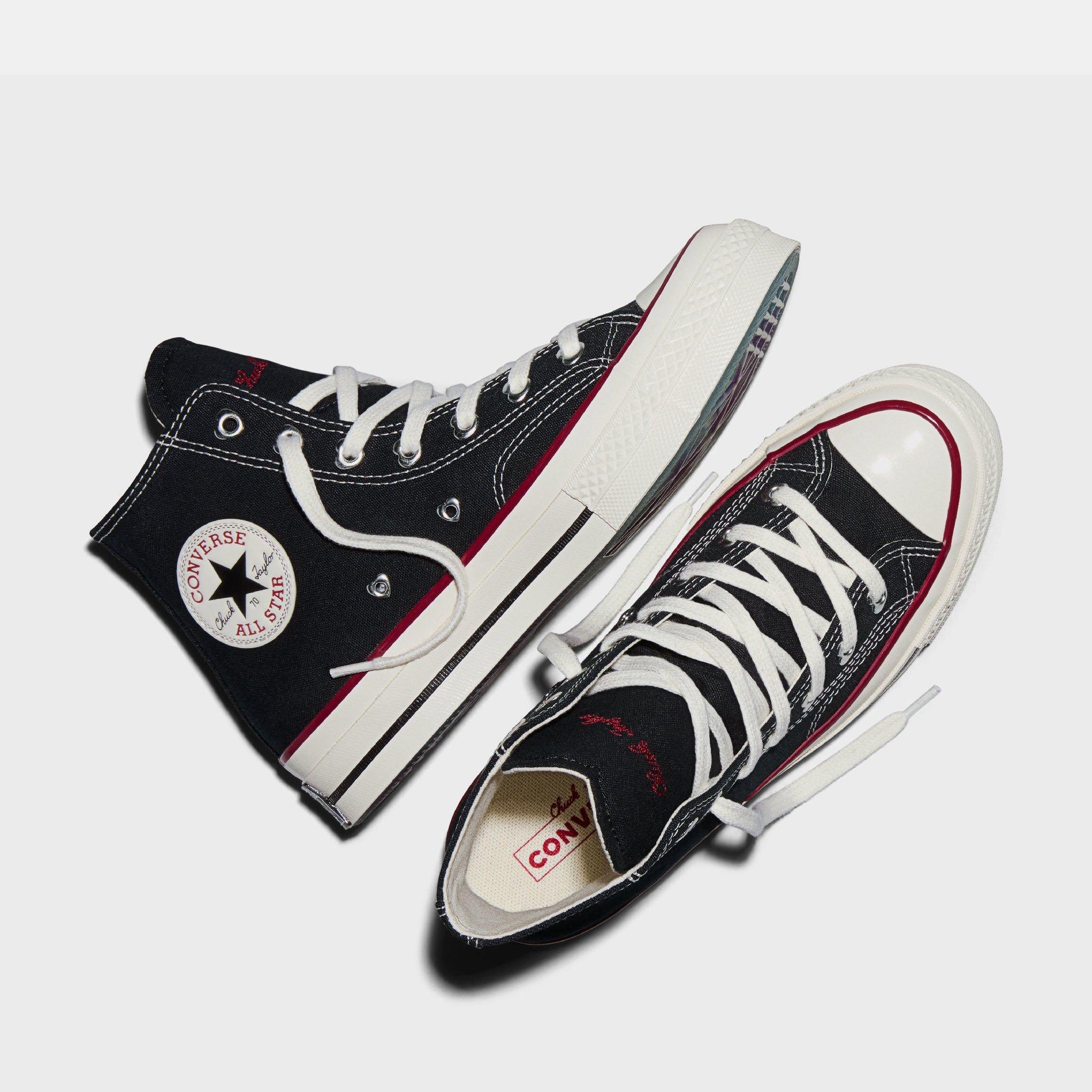 001-Black/Egr - Converse - Unisex Adults Chuck 70 Canvas High-Top Trainers - 4