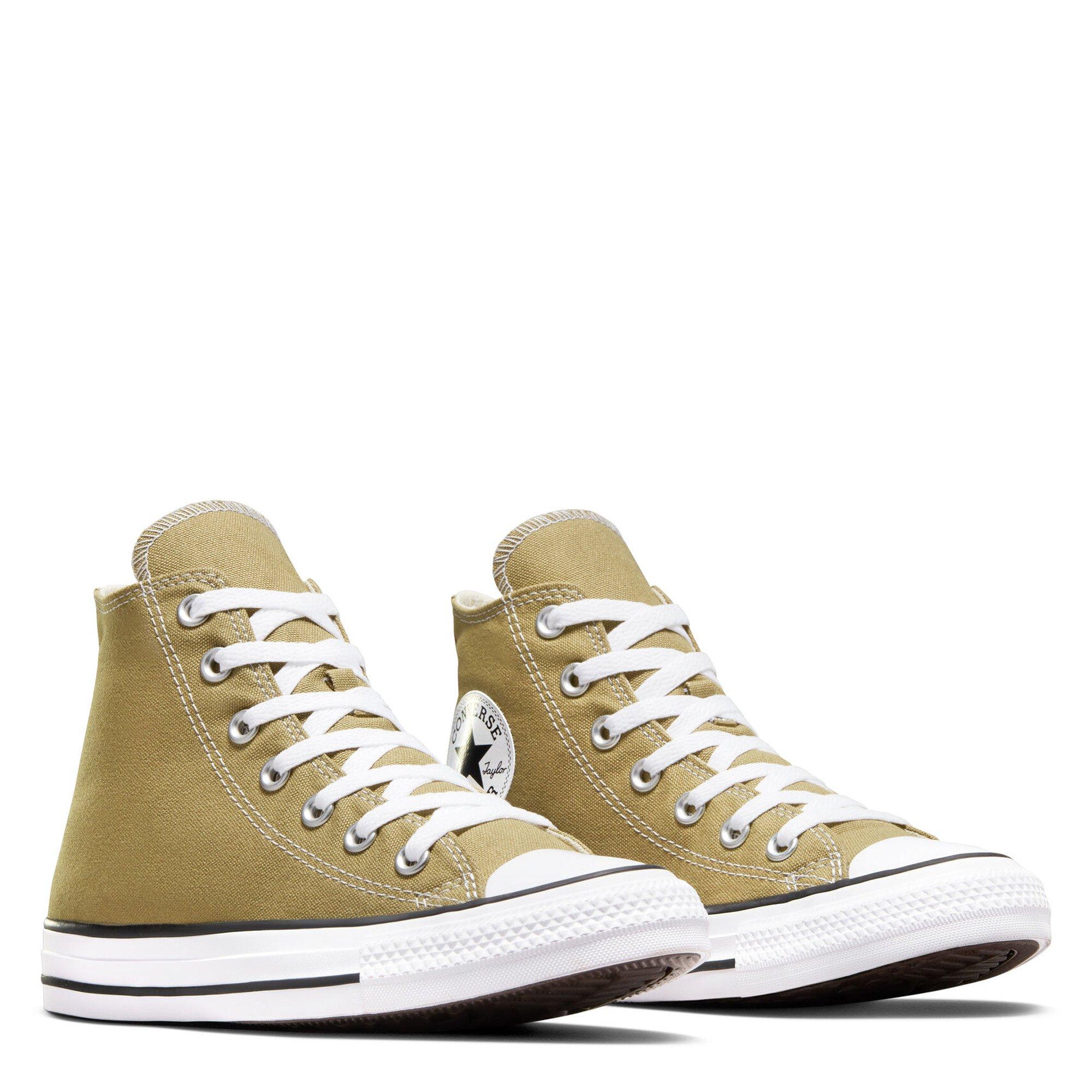 KHAKI/GREEN - Converse - Chuck Tailor All Star High Trainers Mens - 6