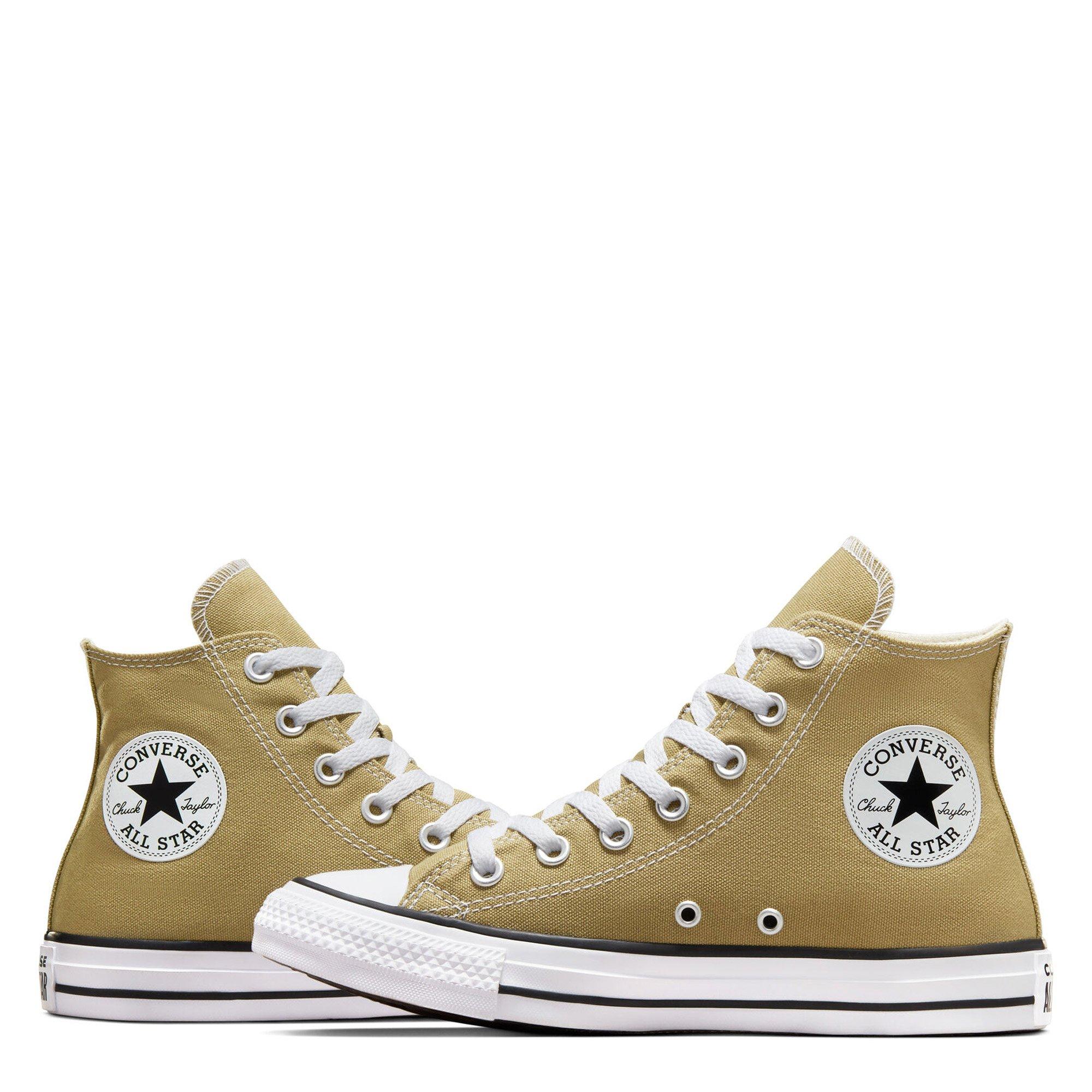 KHAKI/GREEN - Converse - Chuck Tailor All Star High Trainers Mens - 7