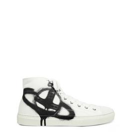 Vivienne Westwood Plimsoll Graffiti High Top Trainers