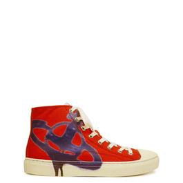 Vivienne Westwood Plimsoll Graffiti High Top Trainers