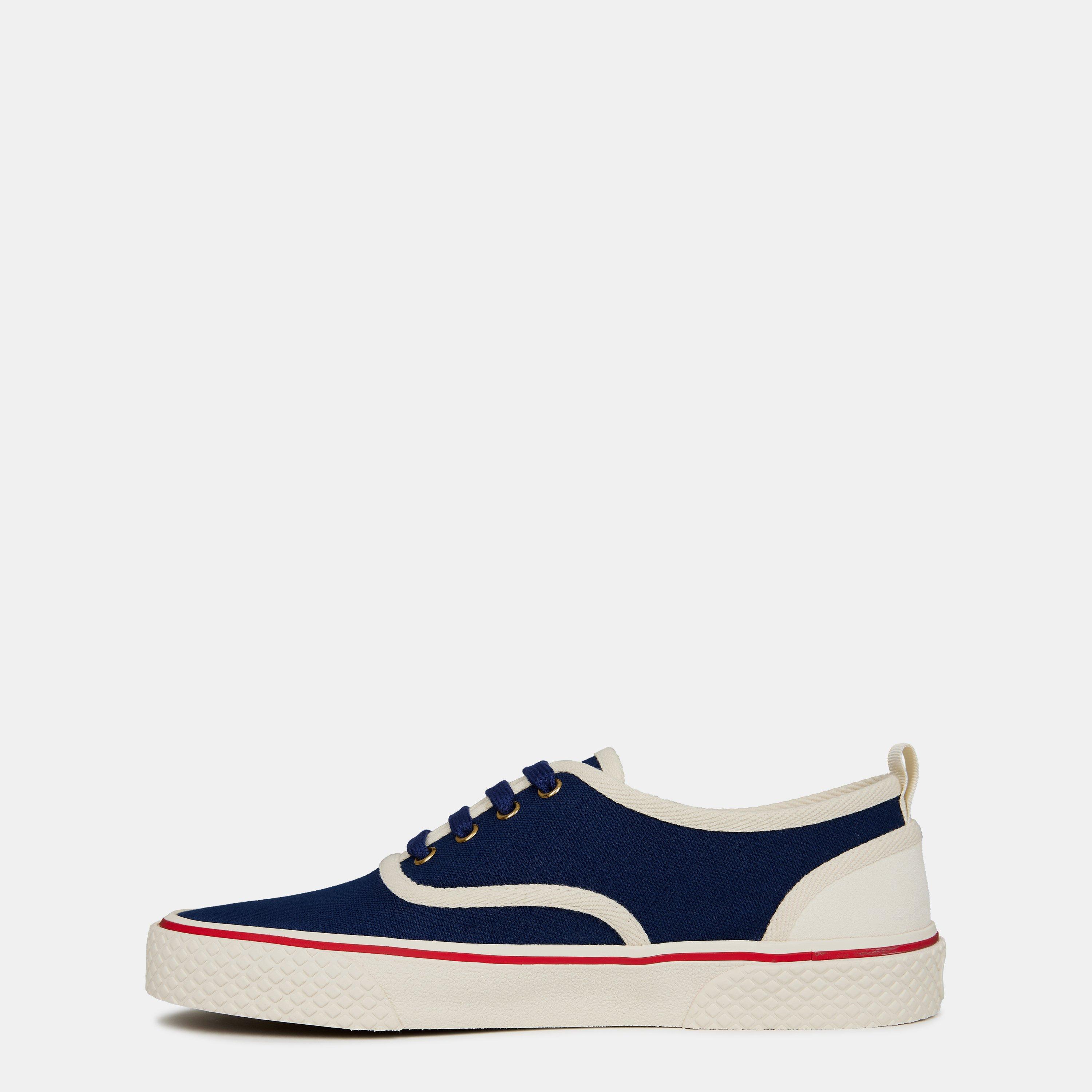Indigo/Ivory - Valentino Garavani - Canvas Trainers - 3