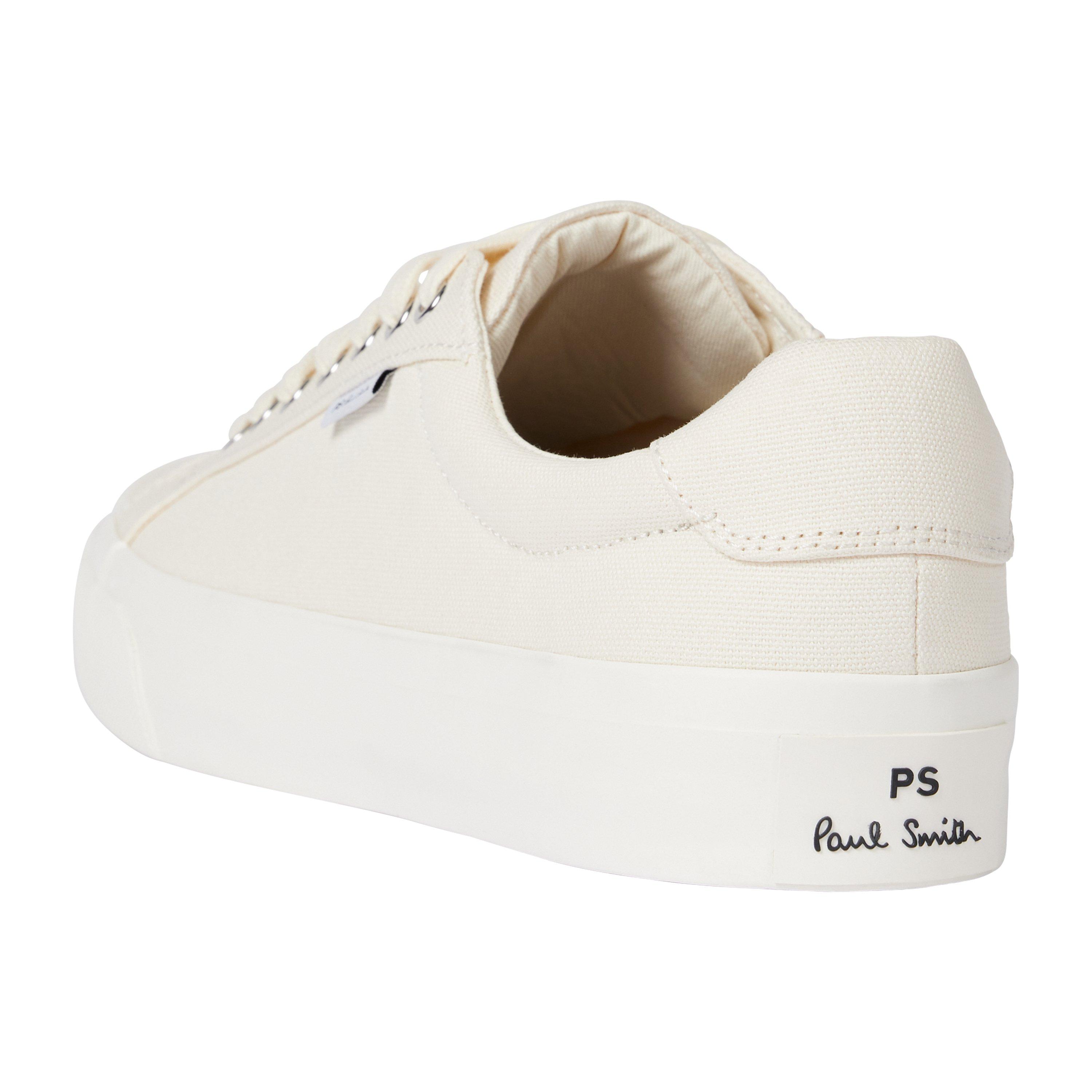 Off White 02 - PS Paul Smith - Amos Vulcanised Low Top Trainers - 3