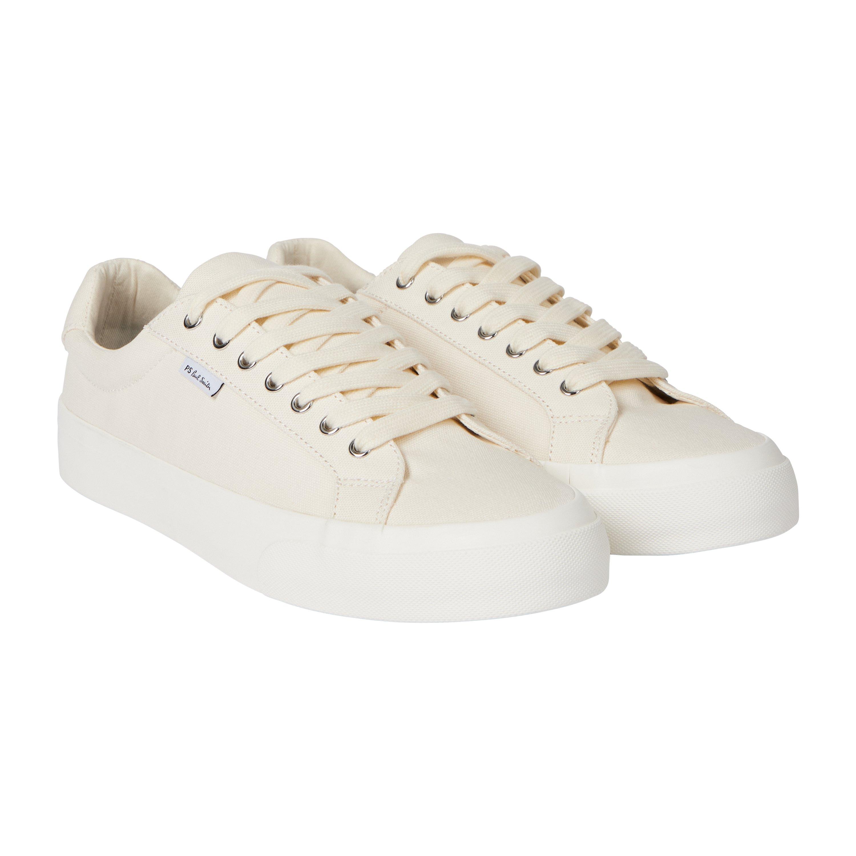 Off White 02 - PS Paul Smith - Amos Vulcanised Low Top Trainers - 4