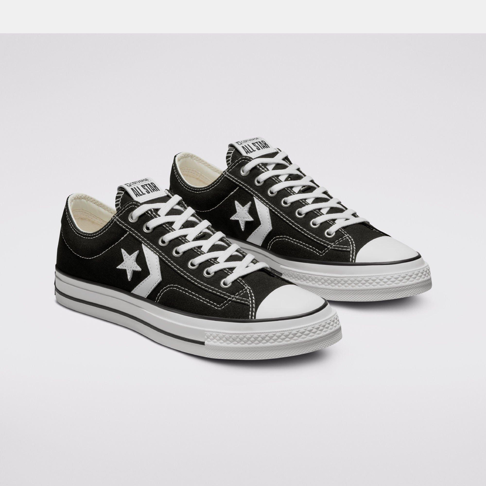 001-Black/Vin - Converse - Unisex Adults Star Player 76 Premium Canvas Trainers - 2