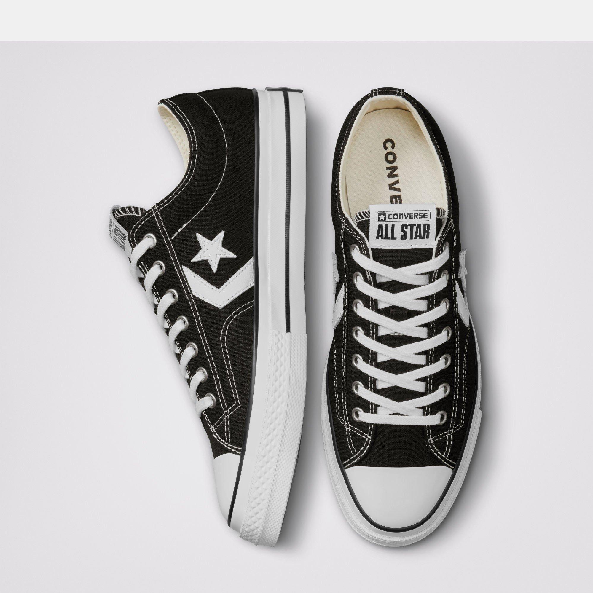 001-Black/Vin - Converse - Unisex Adults Star Player 76 Premium Canvas Trainers - 3