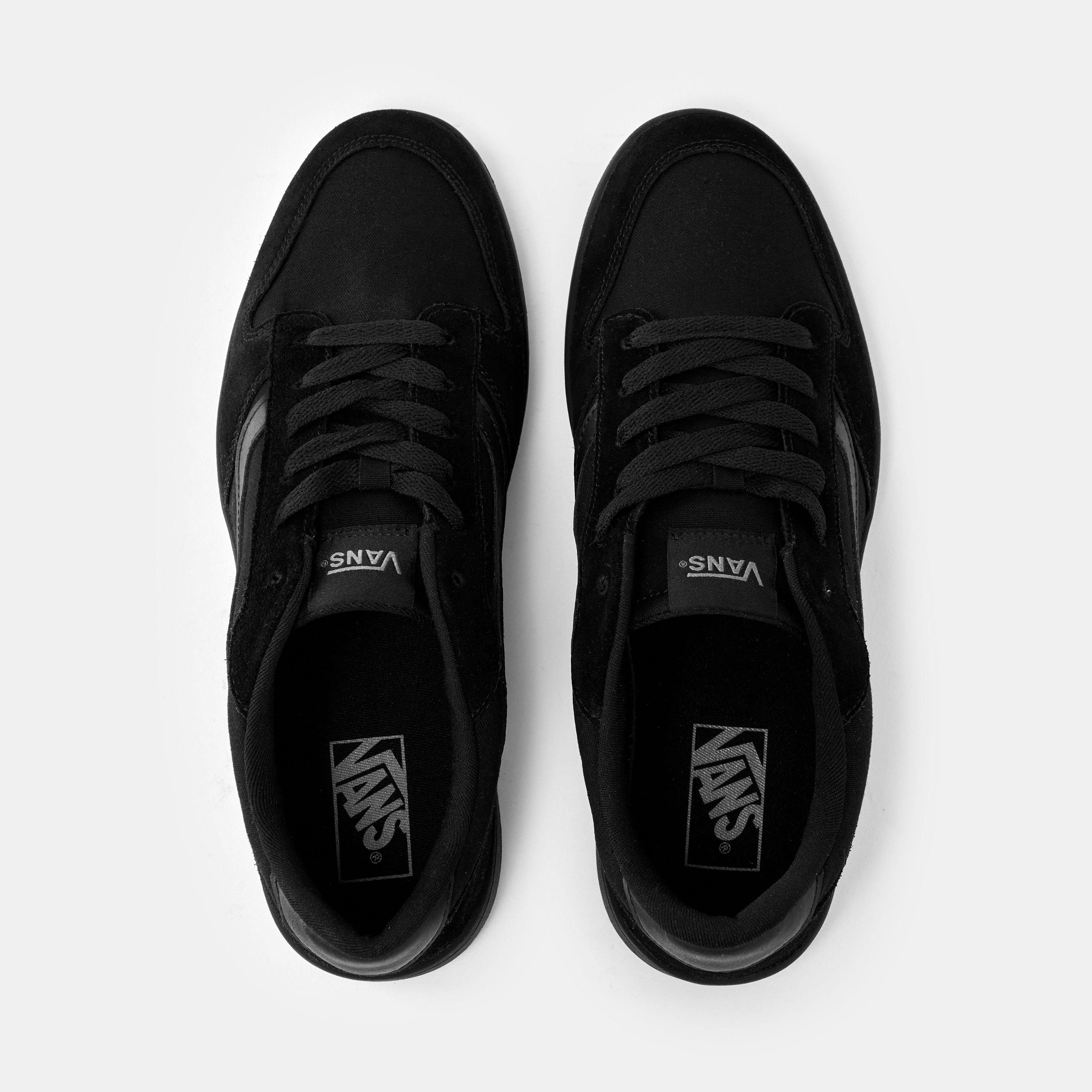 Noir/Noir - Vans - Men's Ryland Canvas Trainers - 4