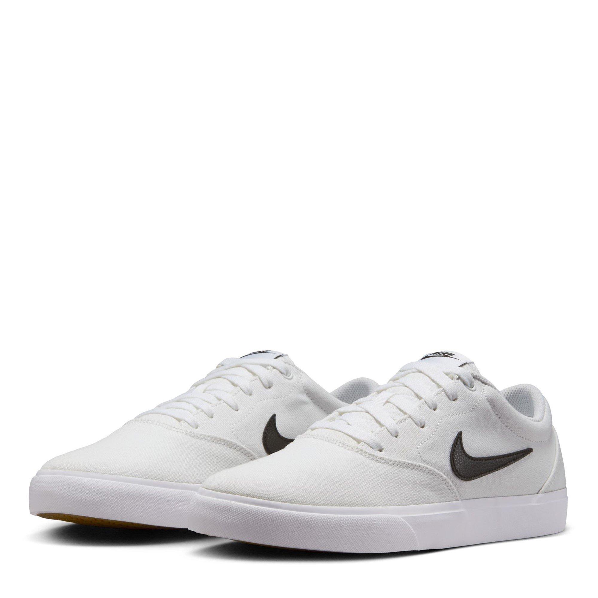 Wht/Blk/Gum - Nike - Charge Canvas Trainers Mens - 3