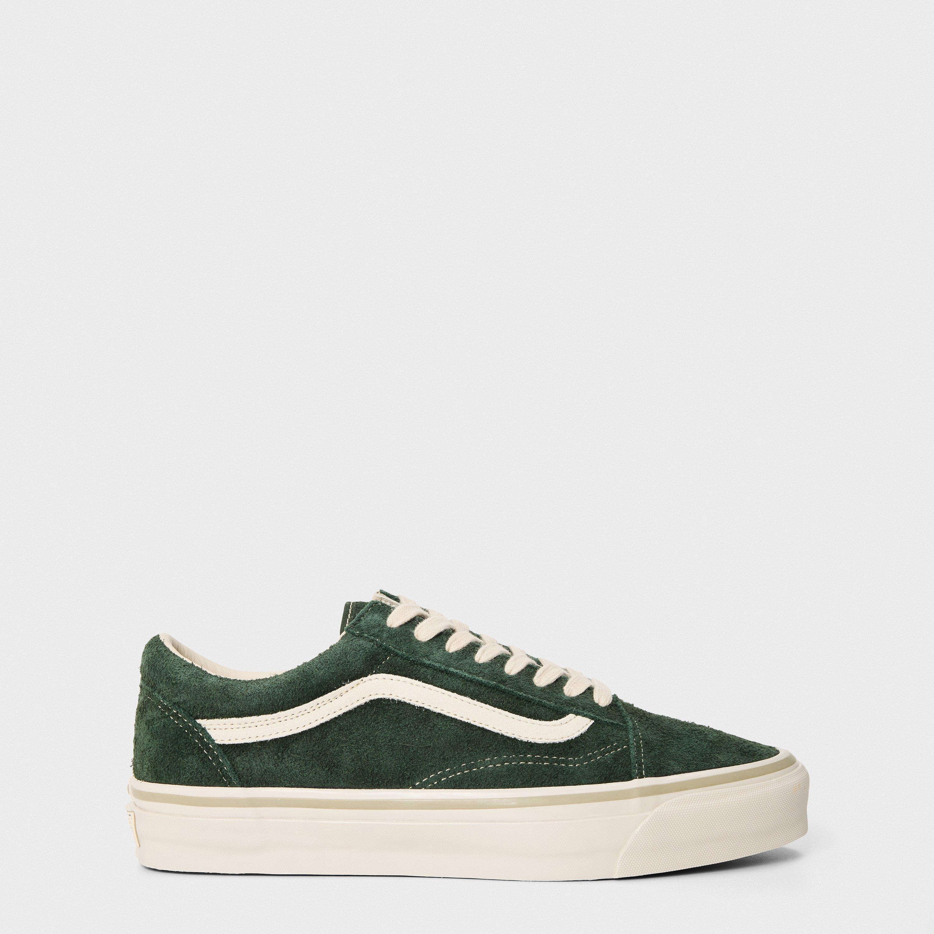 Vans Men's Old Skool Low Canvas Trainers - Suede Kelp - Size 8 (42)