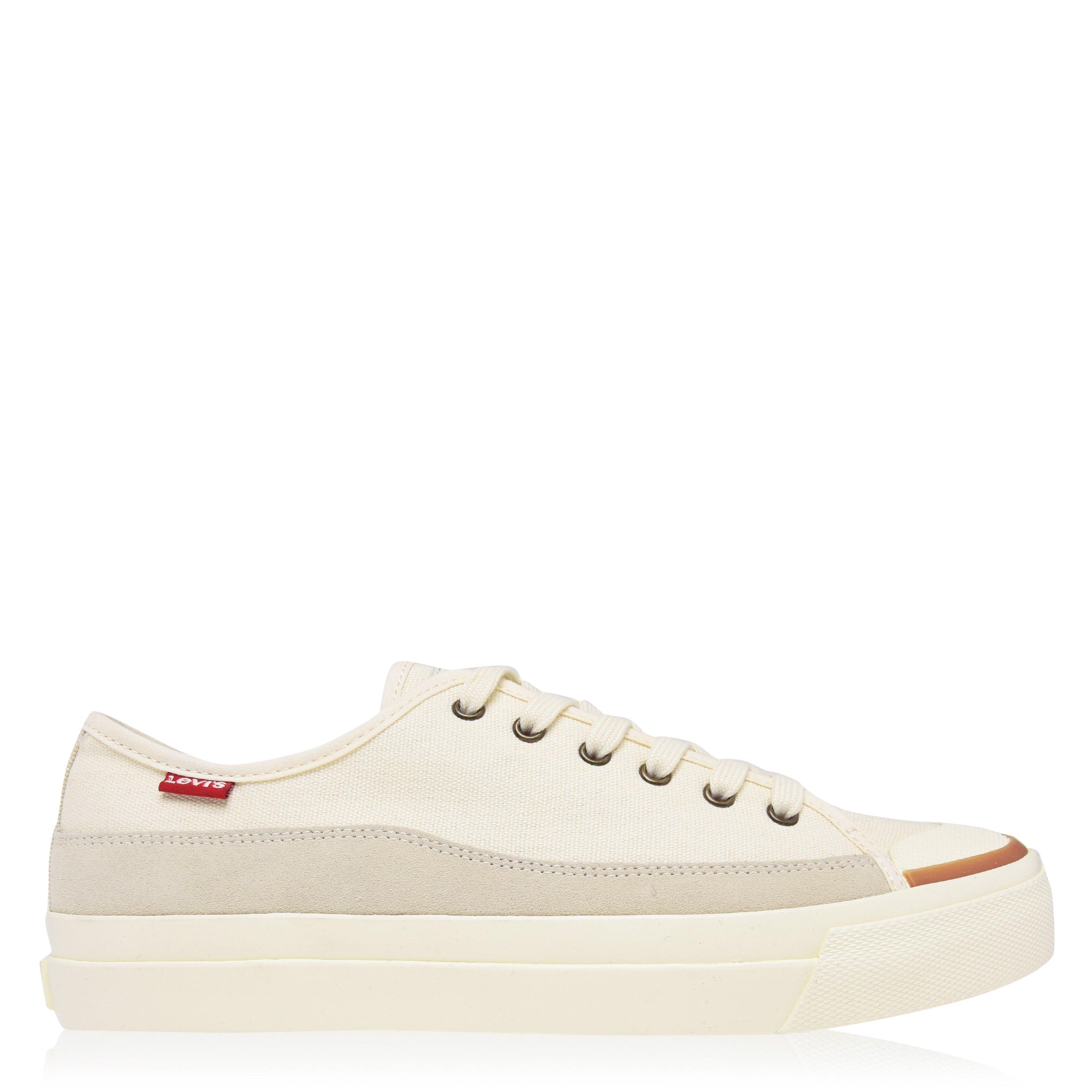 Square Canvas Low Trainers Mens