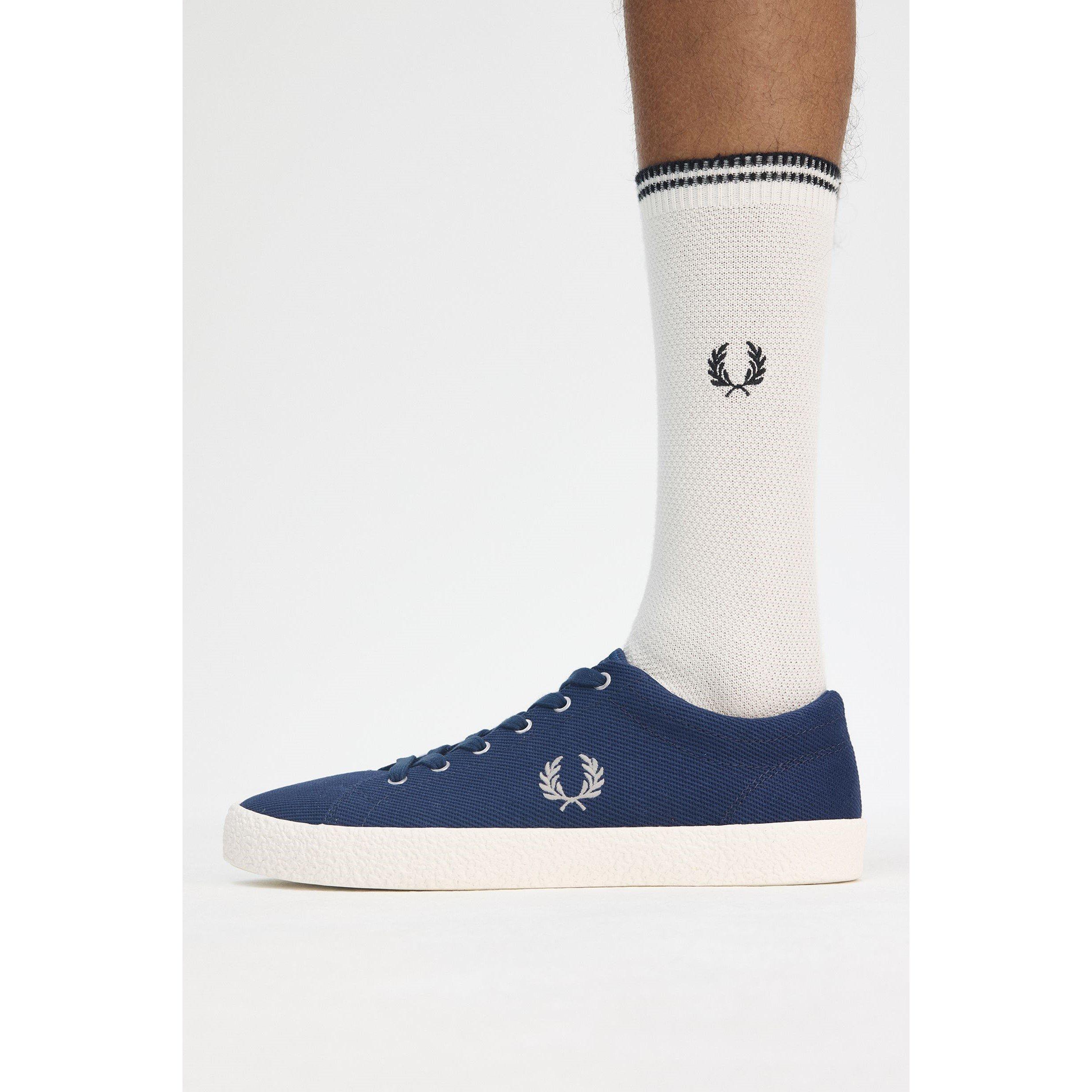 Perry Baseline Fred Perry Blue Trainers Baseline Leather