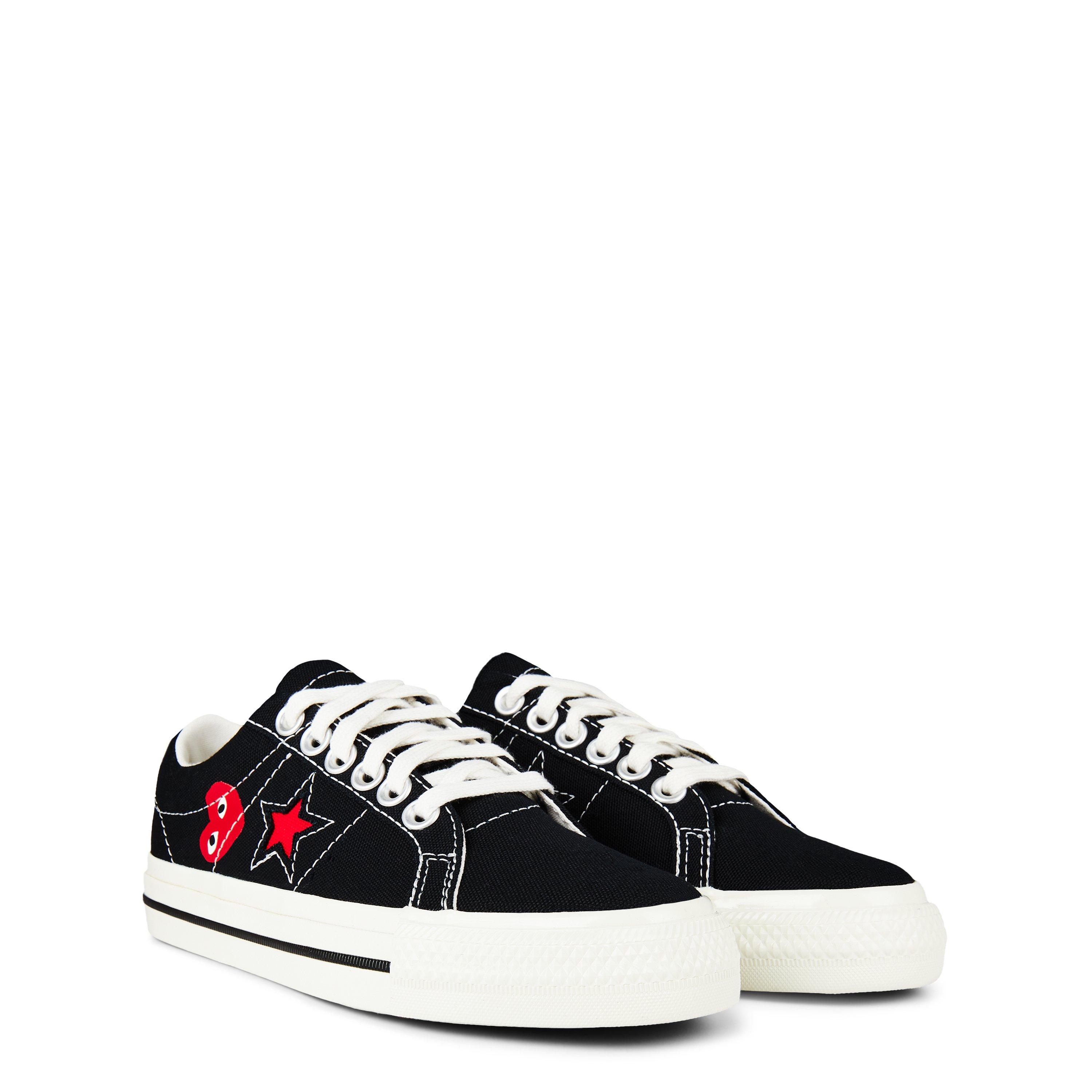 Black - Comme des Garcons PLAY - X Converse One Star Trainers - 3