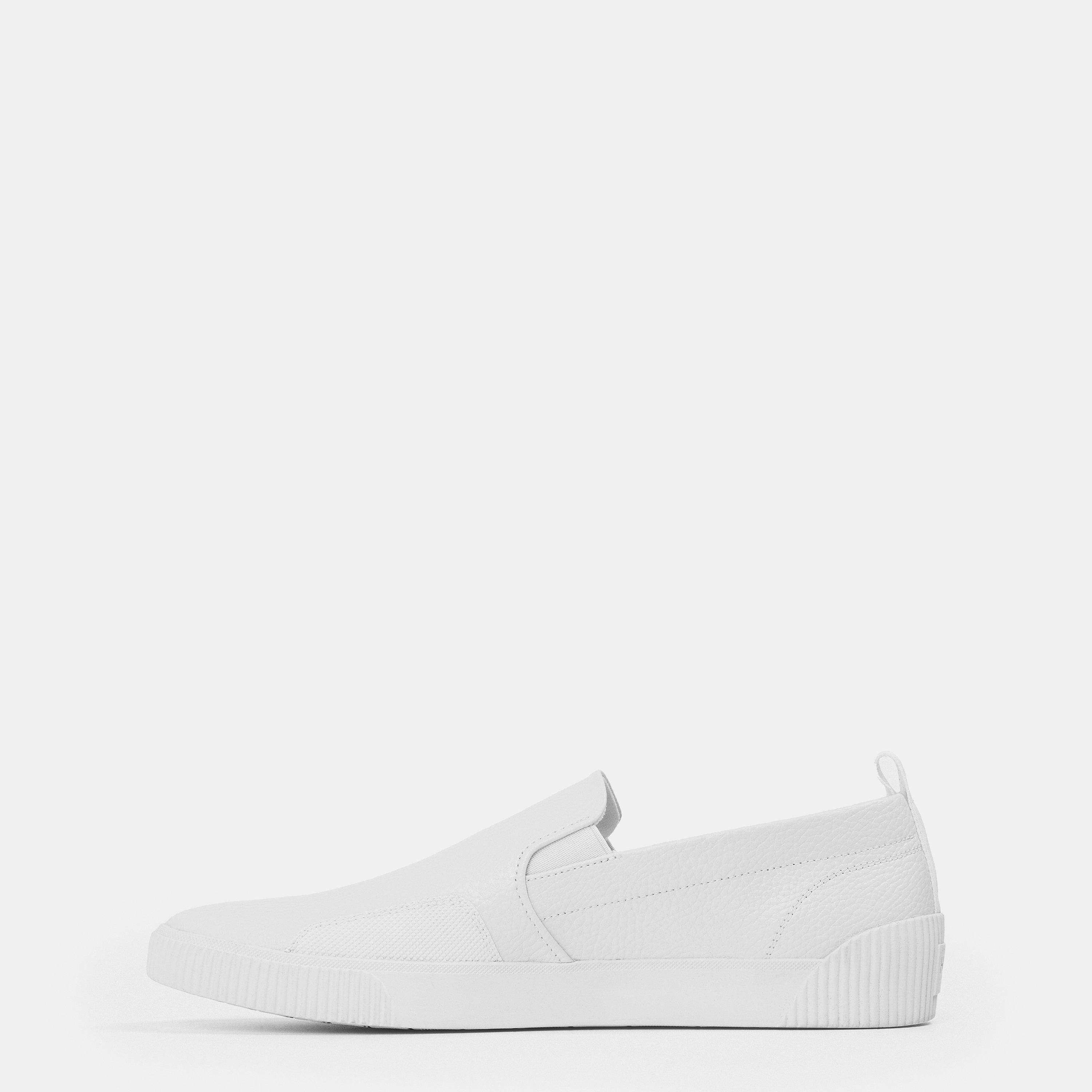 White - Hugo - Men's Zero Slon Canvas Trainers - 2