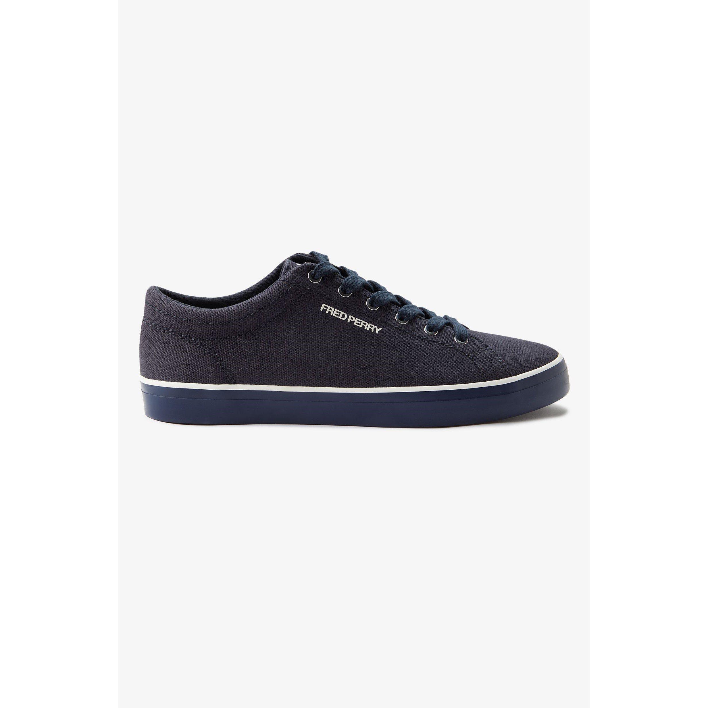 Navy 608 - Fred Perry - Men's Baseline Canvas Trainers - 2