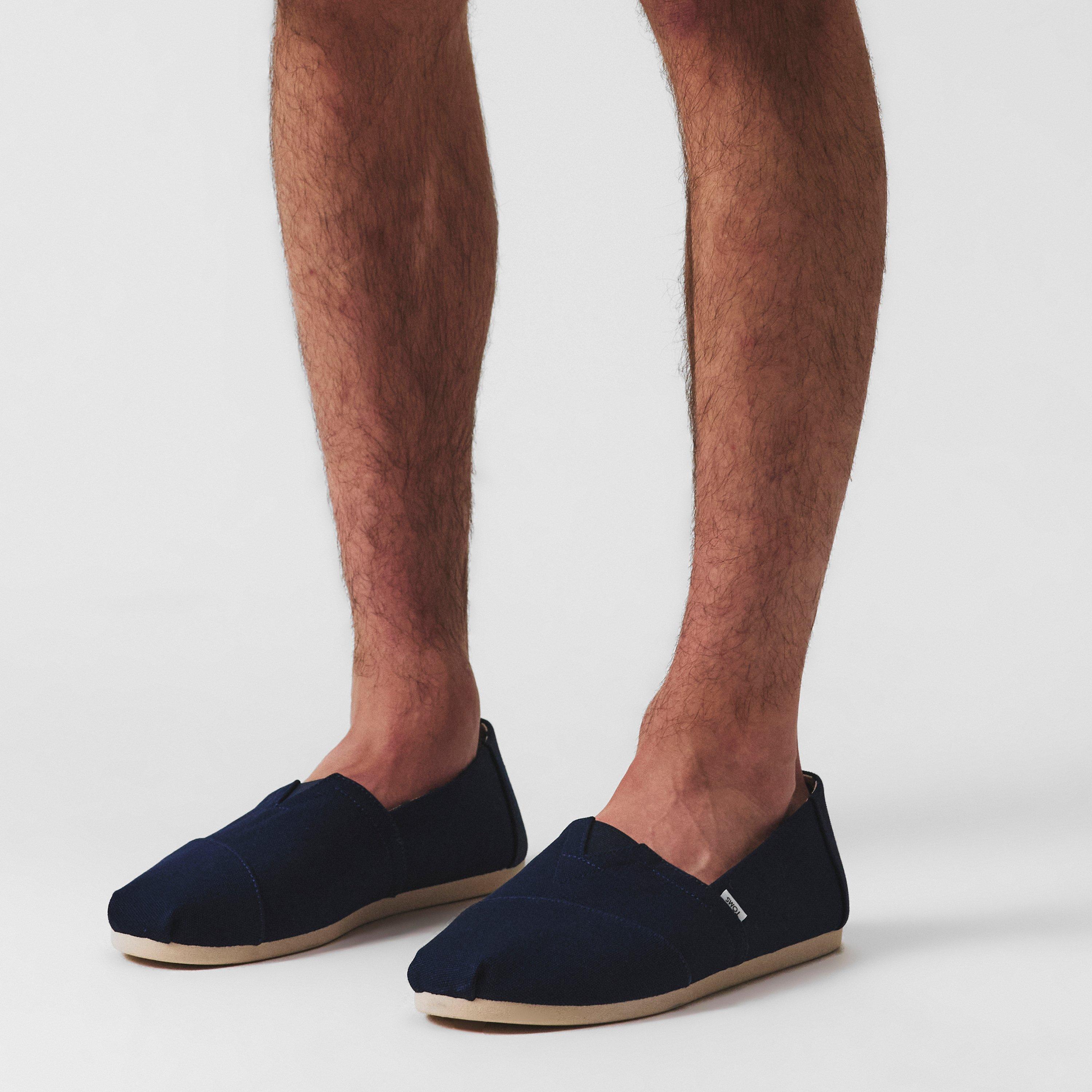 Navy - Toms - Alpargata Canvas Shoes - 2