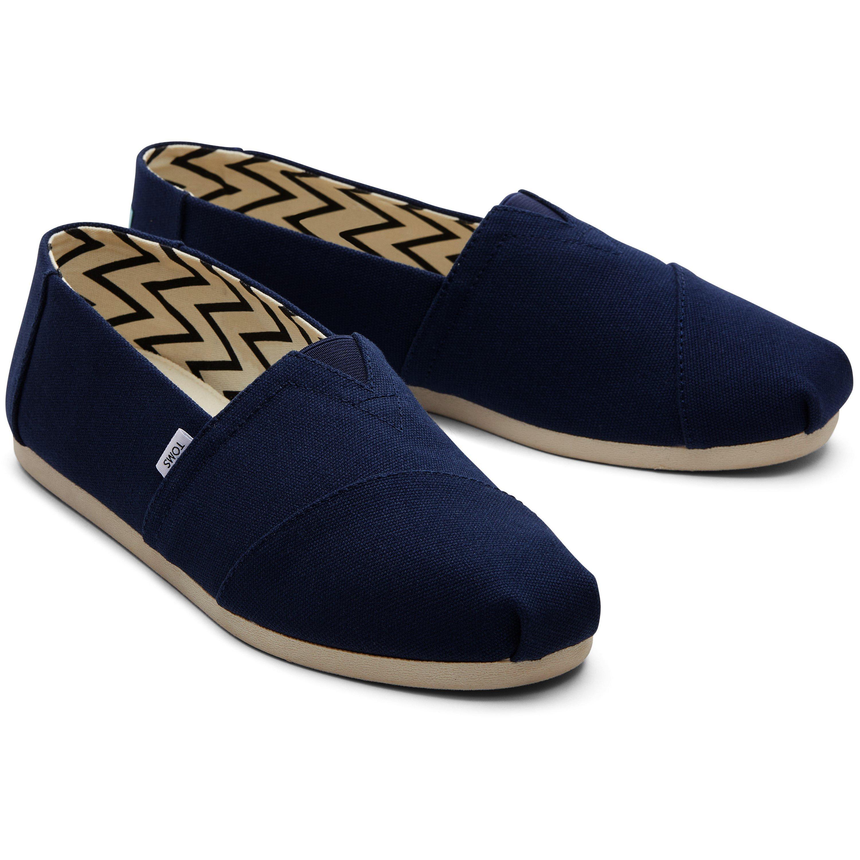 Navy - Toms - Alpargata Canvas Shoes - 3