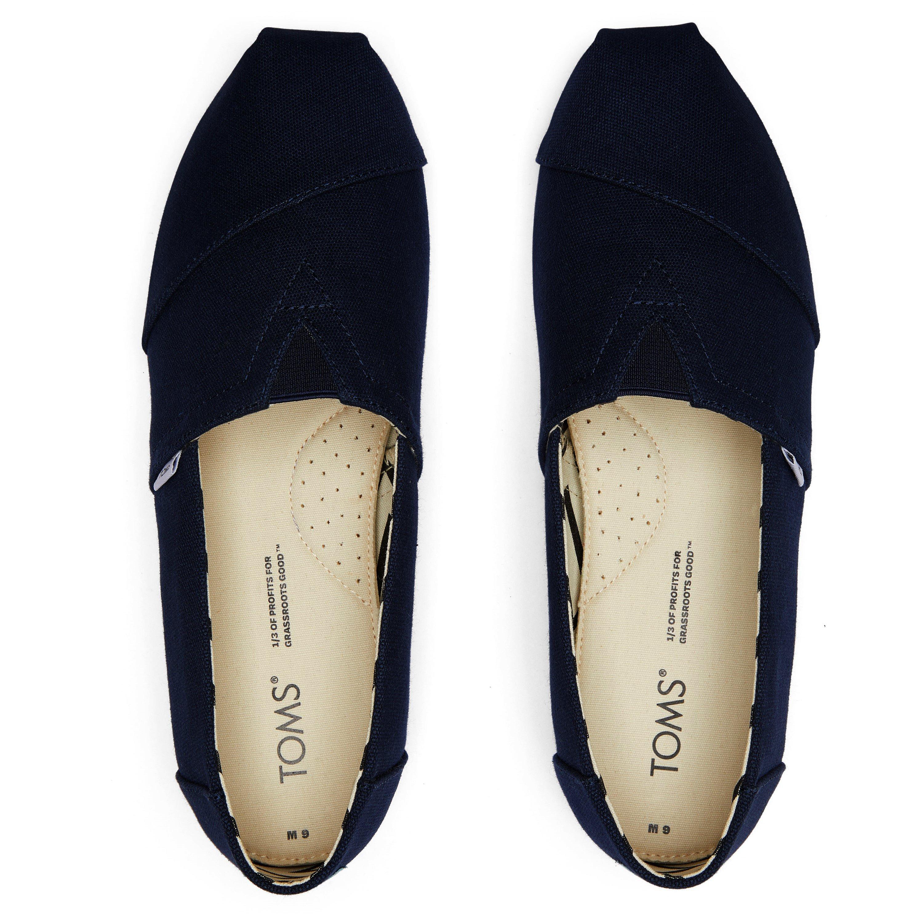 Navy - Toms - Alpargata Canvas Shoes - 5