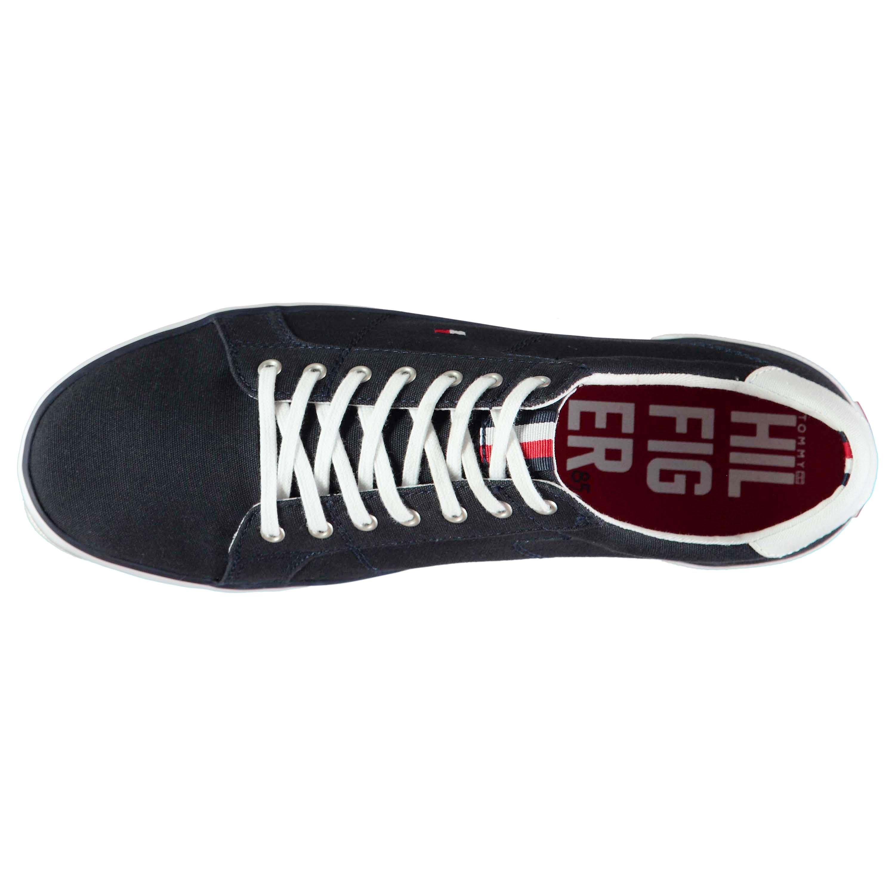 Midnight - Tommy Hilfiger - 1D Canvas Trainers - 3
