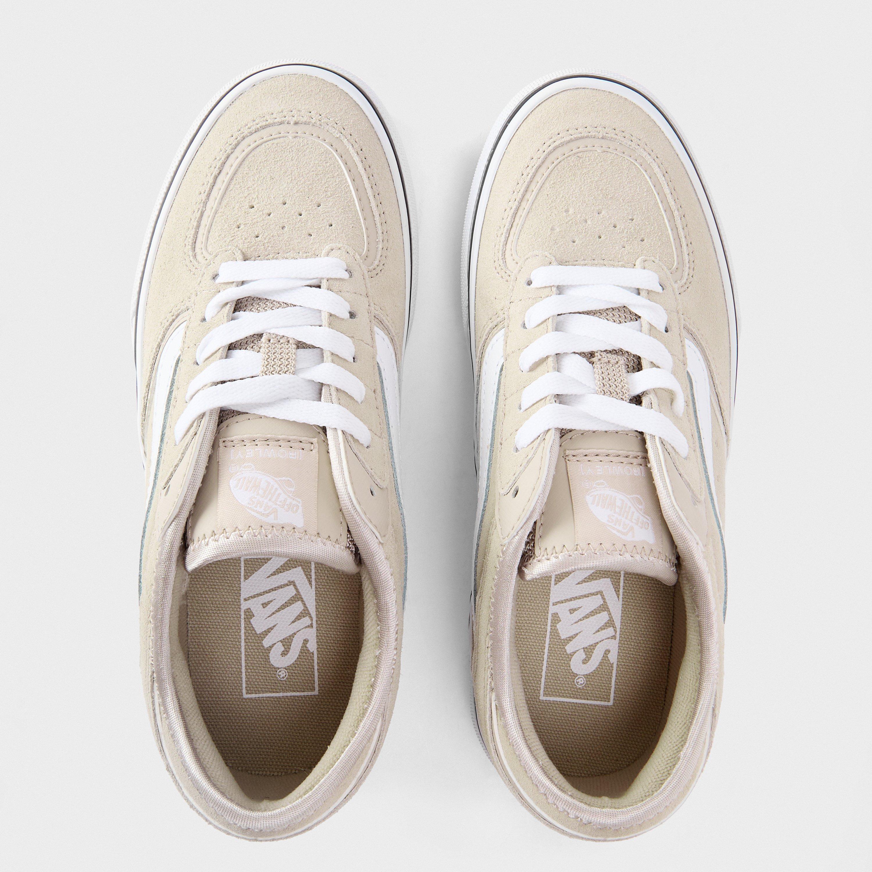 Gray/White - Vans - Adults Rowley Classic Moss Gray/True White Canvas Low Trainers - 4