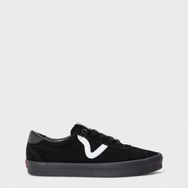Vans Sport Low Black/Black Canvas Trainers Unisex Adults