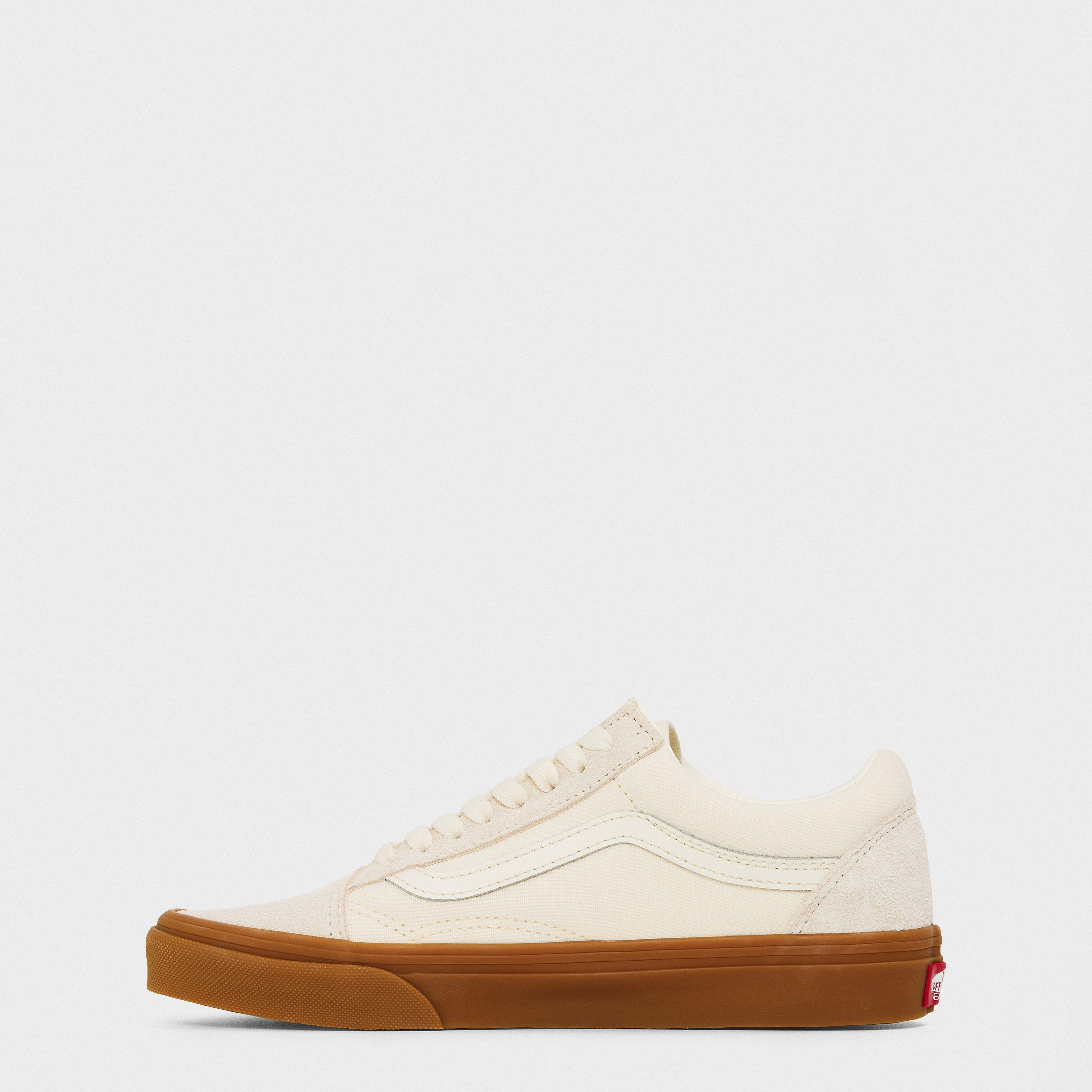 Marshmallow/Gum - Vans - Adults Old Skool Marshmallow/Gum Canvas Low Trainers - 2