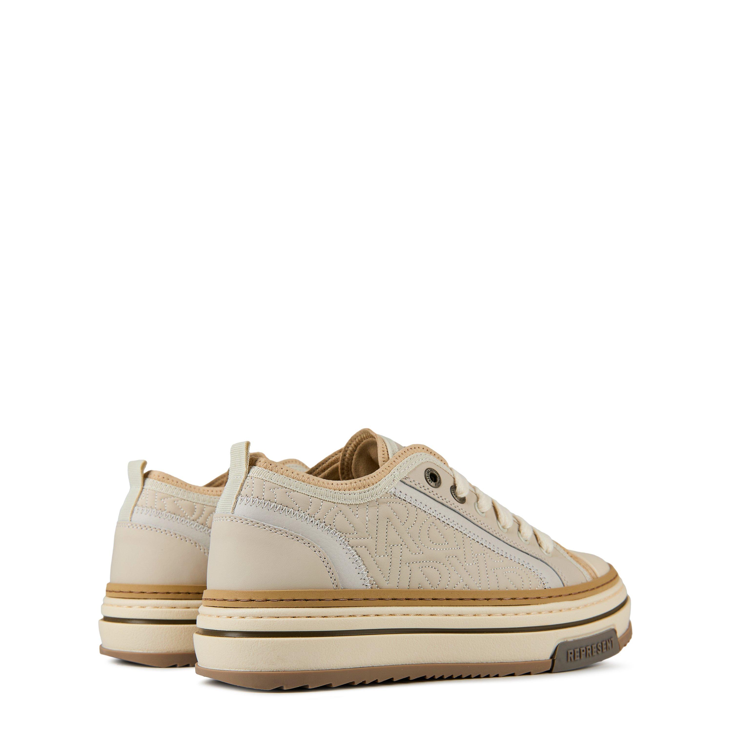 Vintage White - Represent - Men's X Low Trainers, Layered Design, Chunky Laces - 5