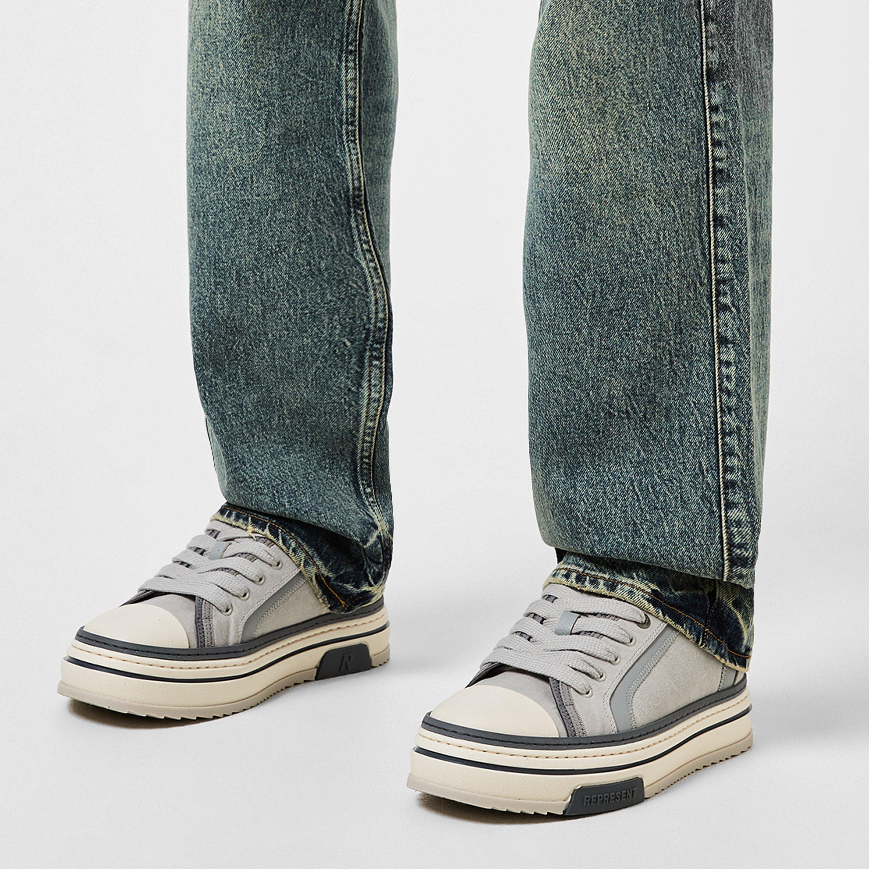 Warm Grey - Represent - Men's X Low Trainers, Layered Design, Chunky Laces - 2