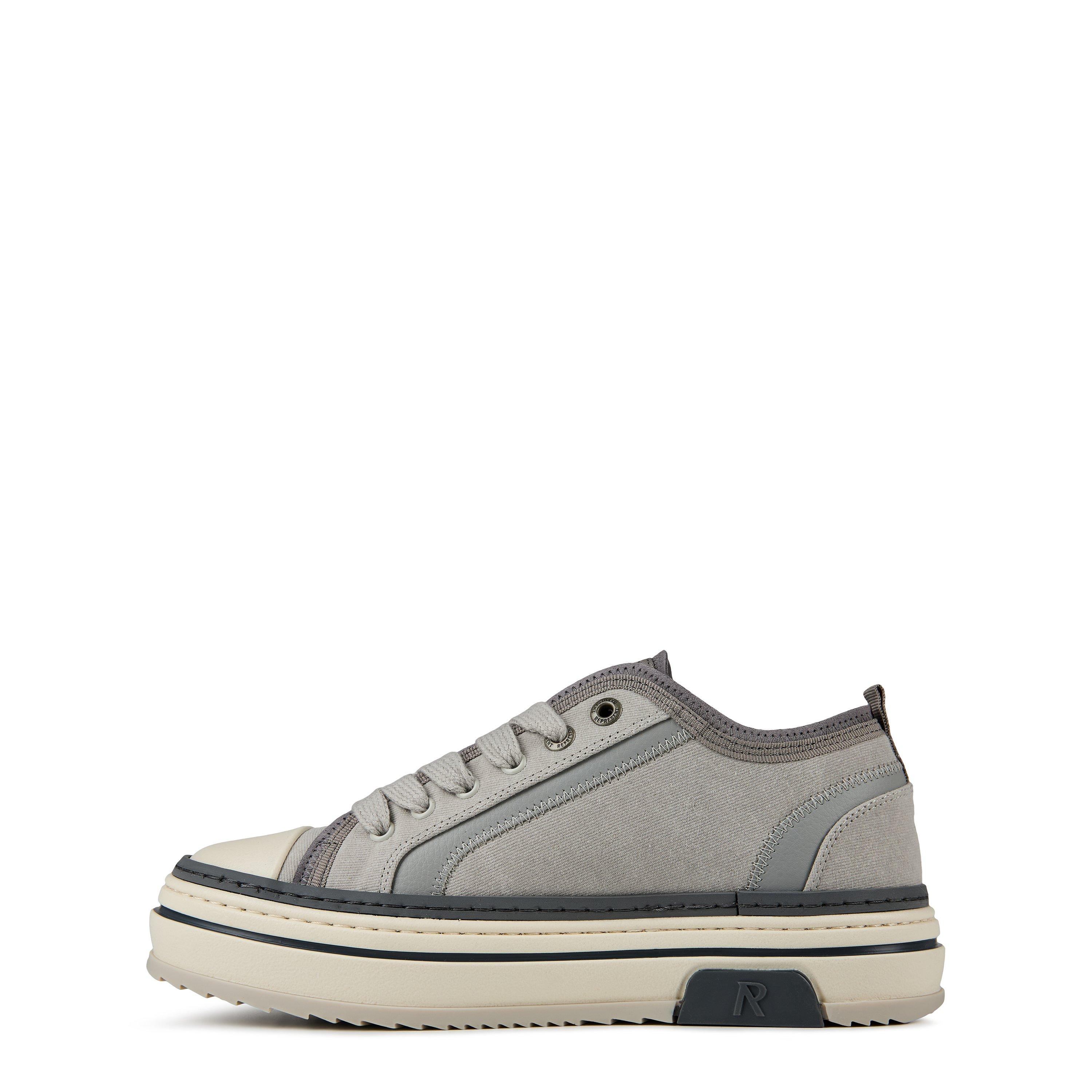 Warm Grey - Represent - Men's X Low Trainers, Layered Design, Chunky Laces - 7