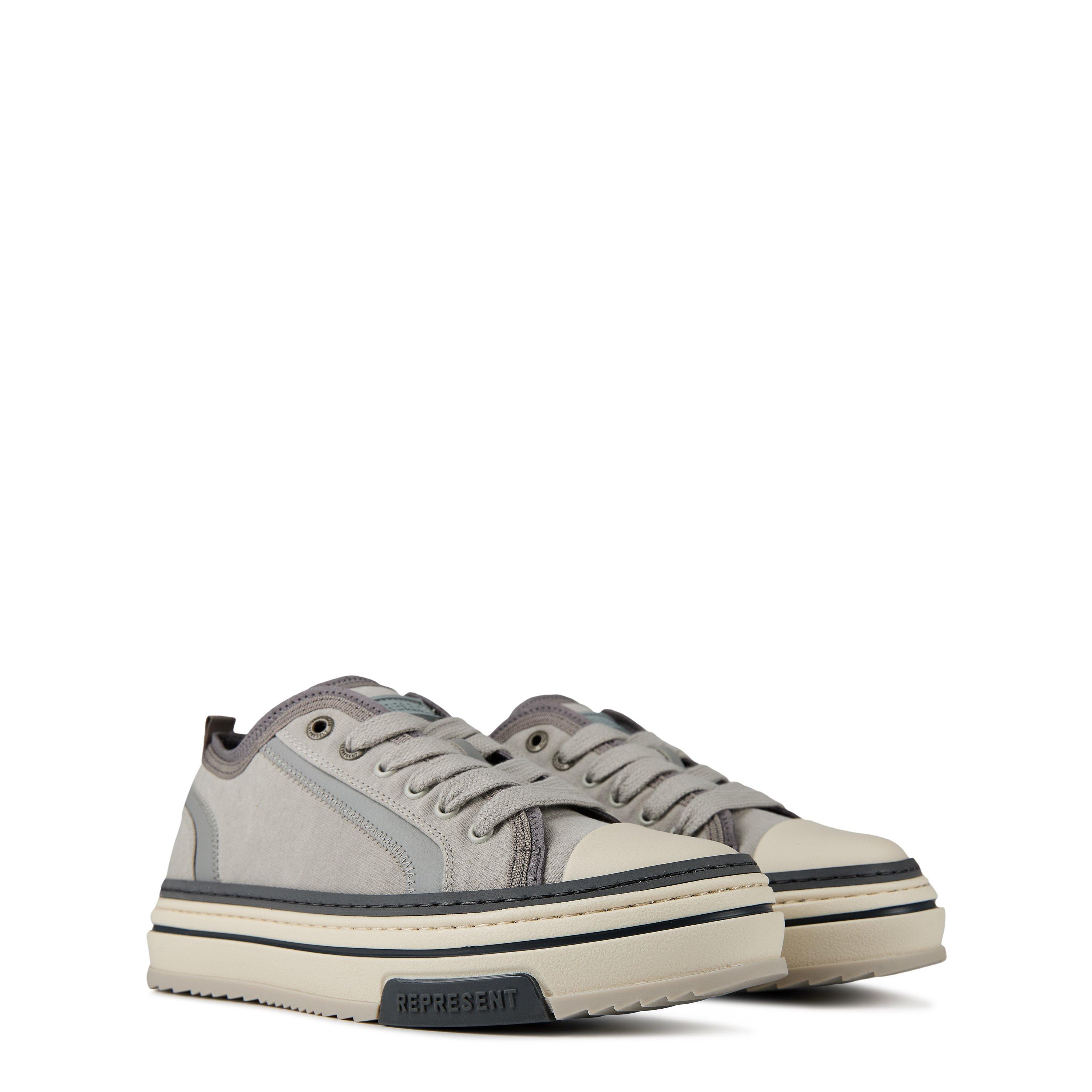 Warm Grey - Represent - Men's X Low Trainers, Layered Design, Chunky Laces - 8