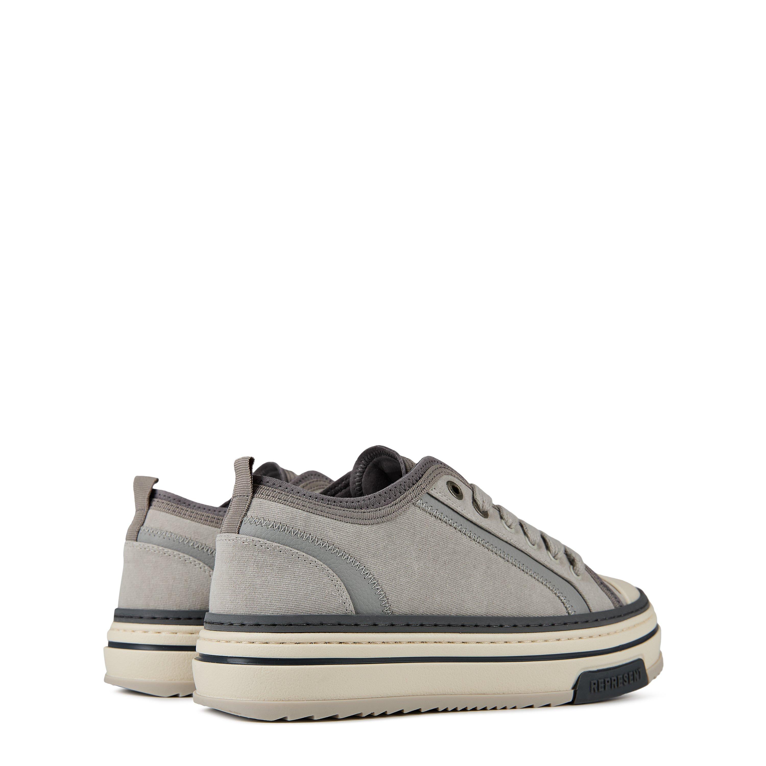 Warm Grey - Represent - Men's X Low Trainers, Layered Design, Chunky Laces - 9