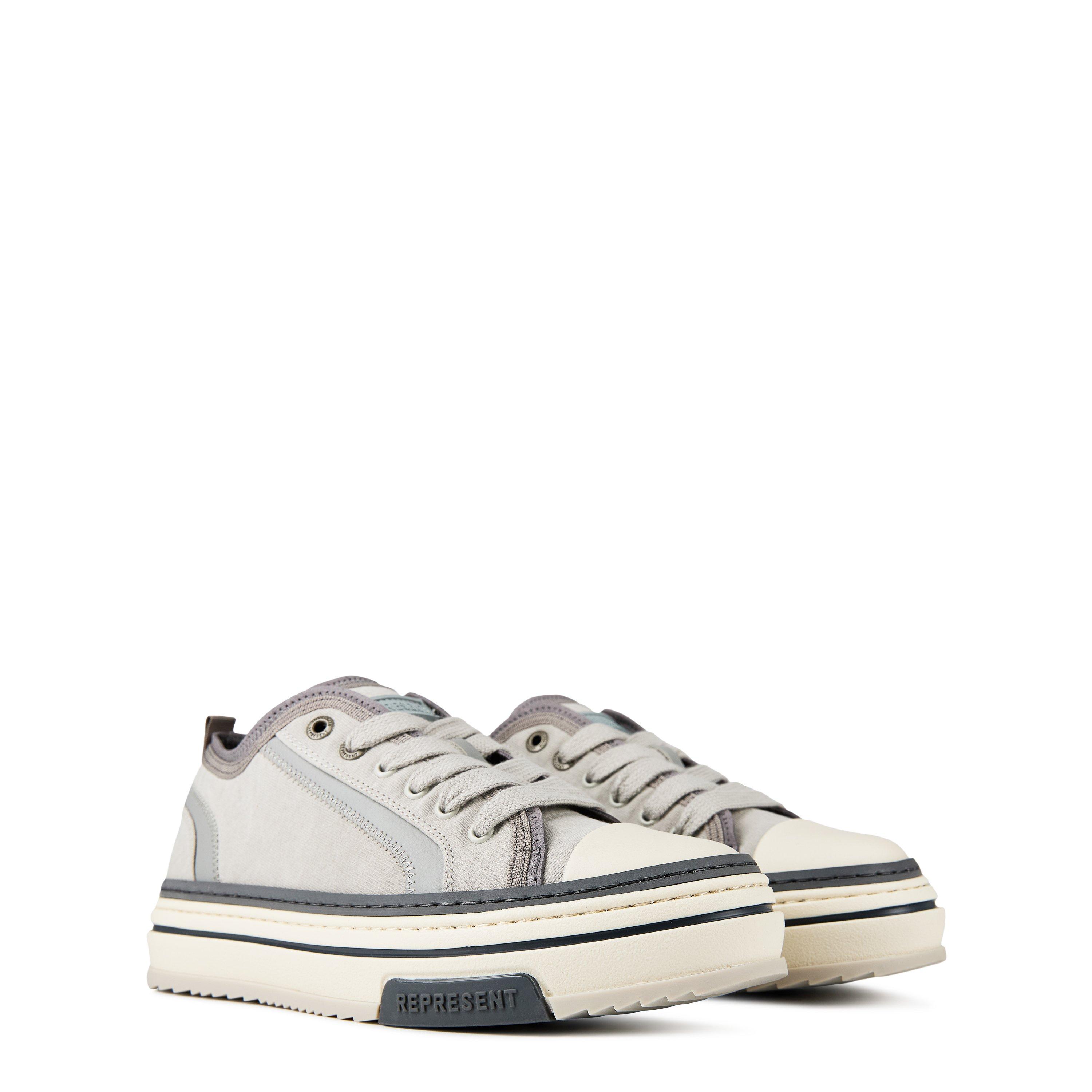 Warm Grey - Represent - Men's X Low Trainers, Layered Design, Chunky Laces - 4