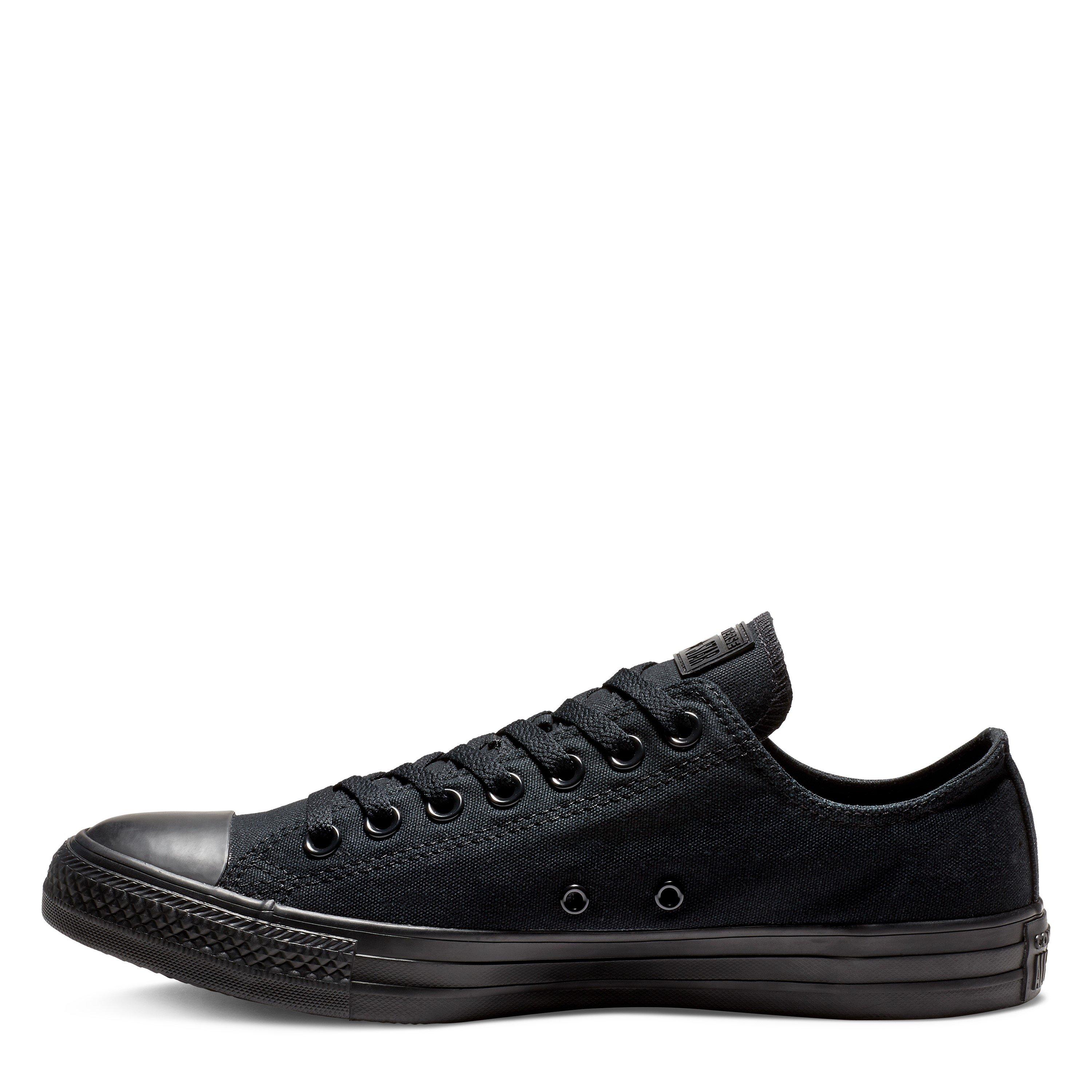Black 001 - Converse - Chuck Taylor All Star Mono Canvas Trainers - 4