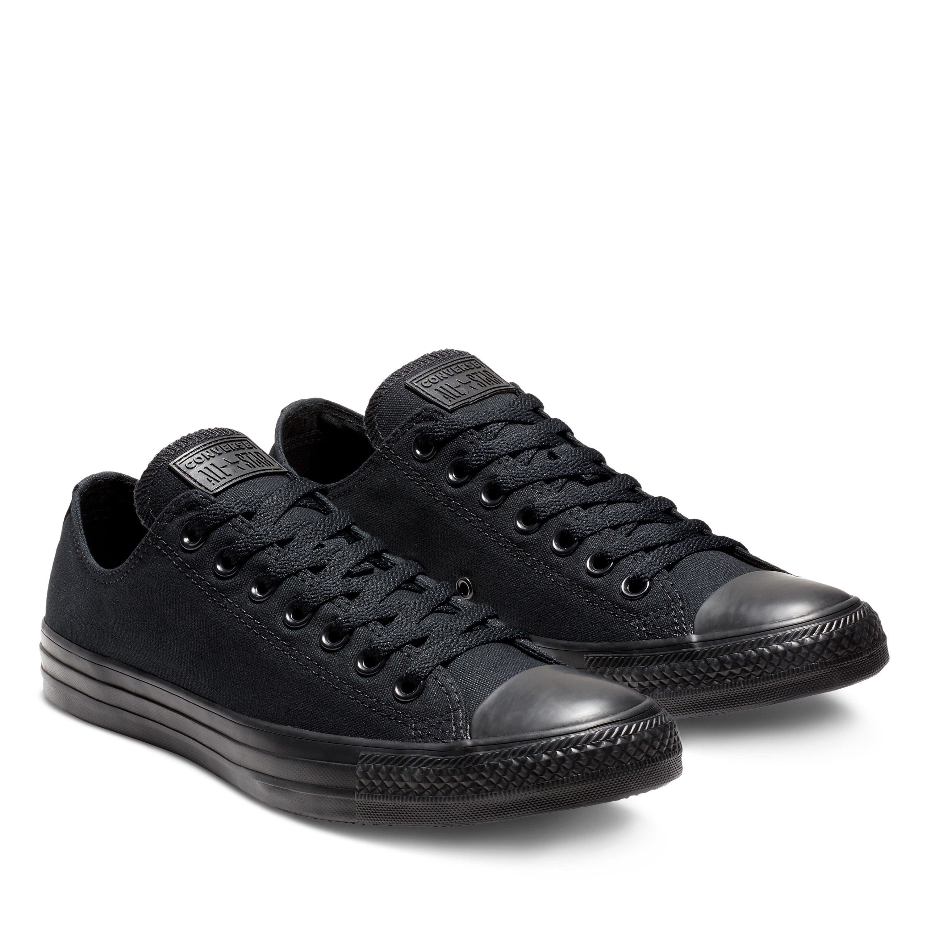 Black 001 - Converse - Chuck Taylor All Star Mono Canvas Trainers - 5