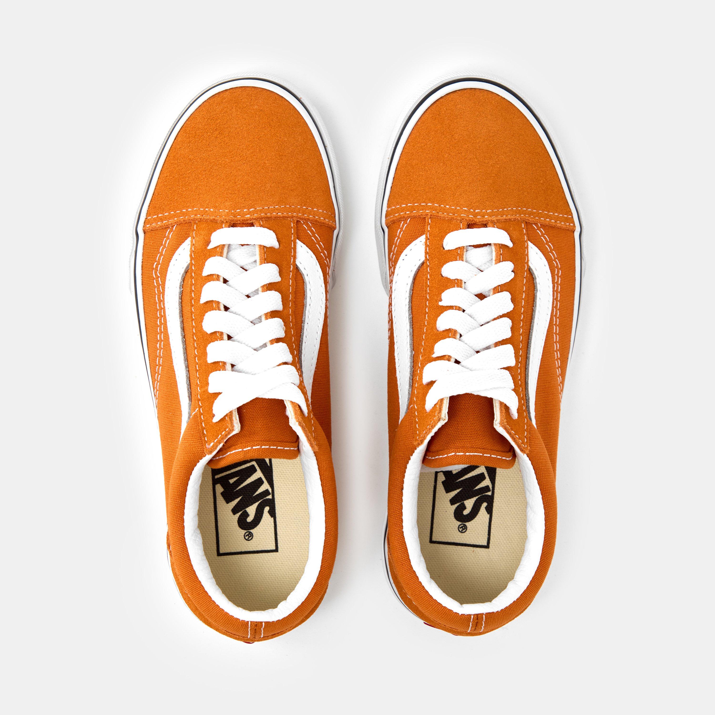 Marmalade - Vans - Adults Old Skool Color Theory Marmalade Canvas Low Trainers - 4